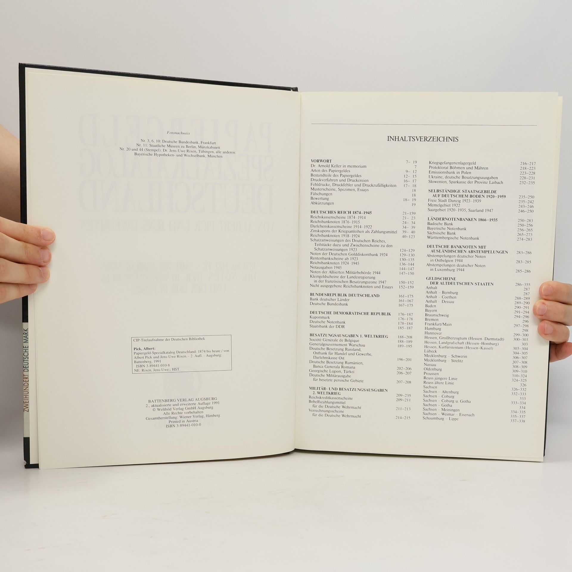 Albert Pick Papiergeld-Spezialkatalog Deutschland