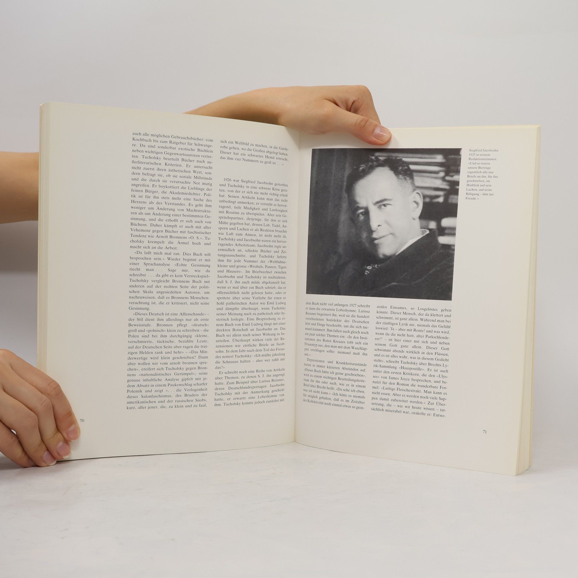 Gustav Huonker Kurt Tucholsky