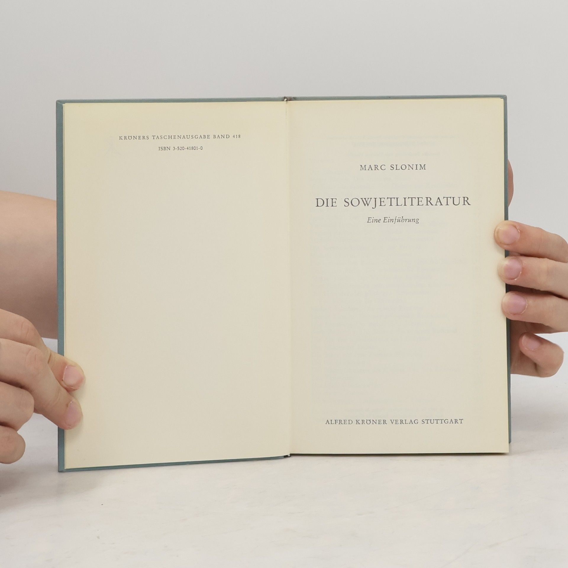Marc Slonim Die Sowjetliteratur