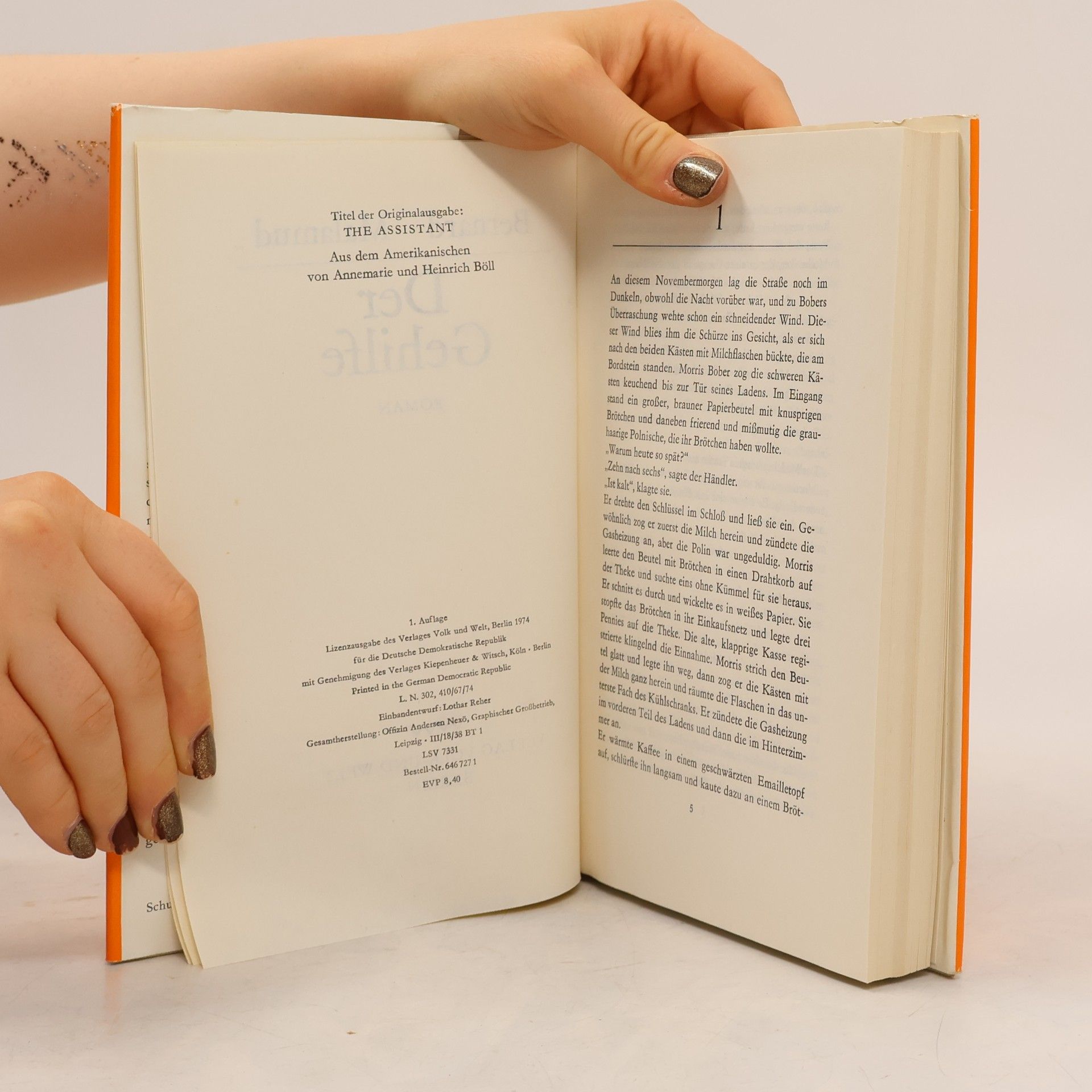 Bernard Malamud Der Gehilfe
