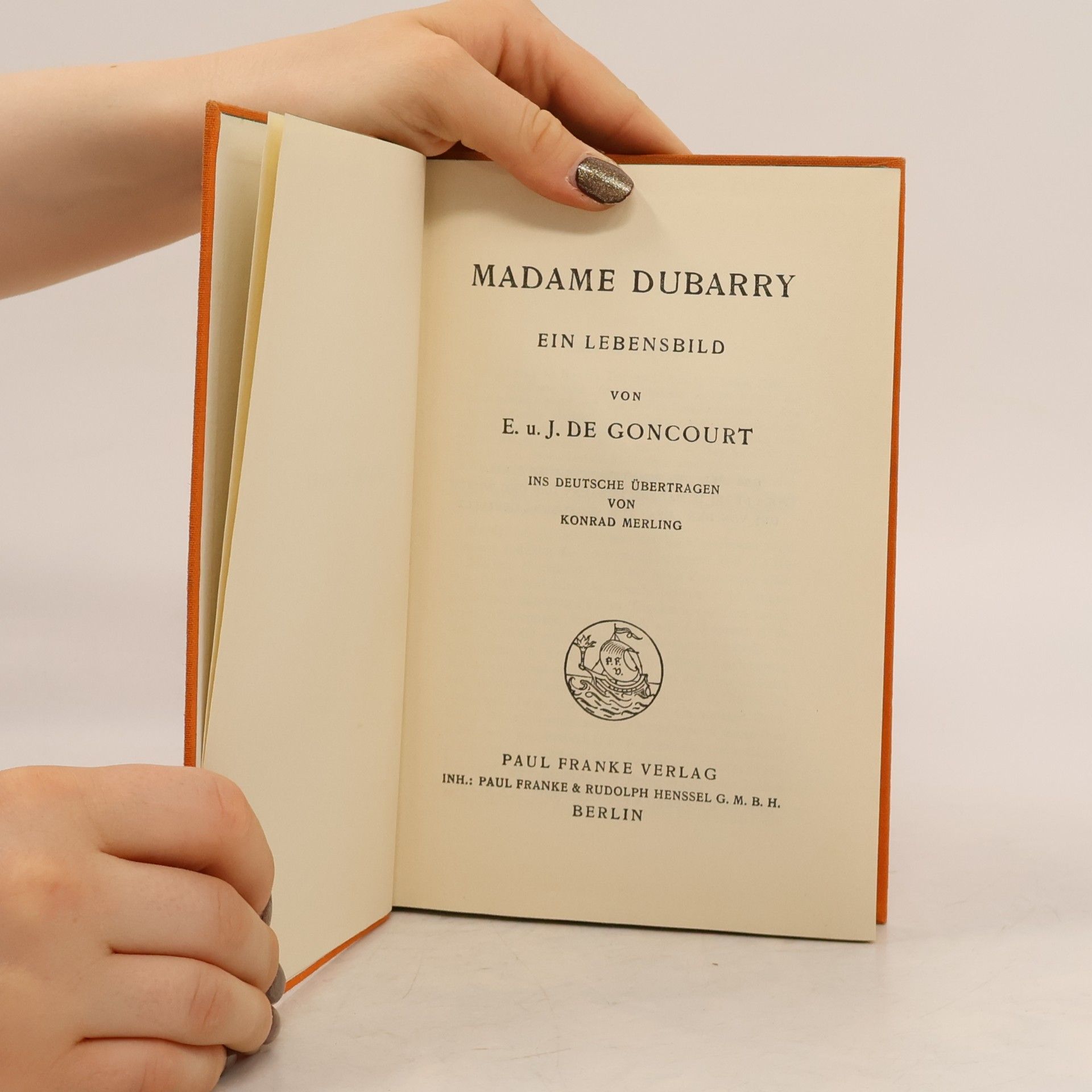 J. de Goncourt Madame Dubarry