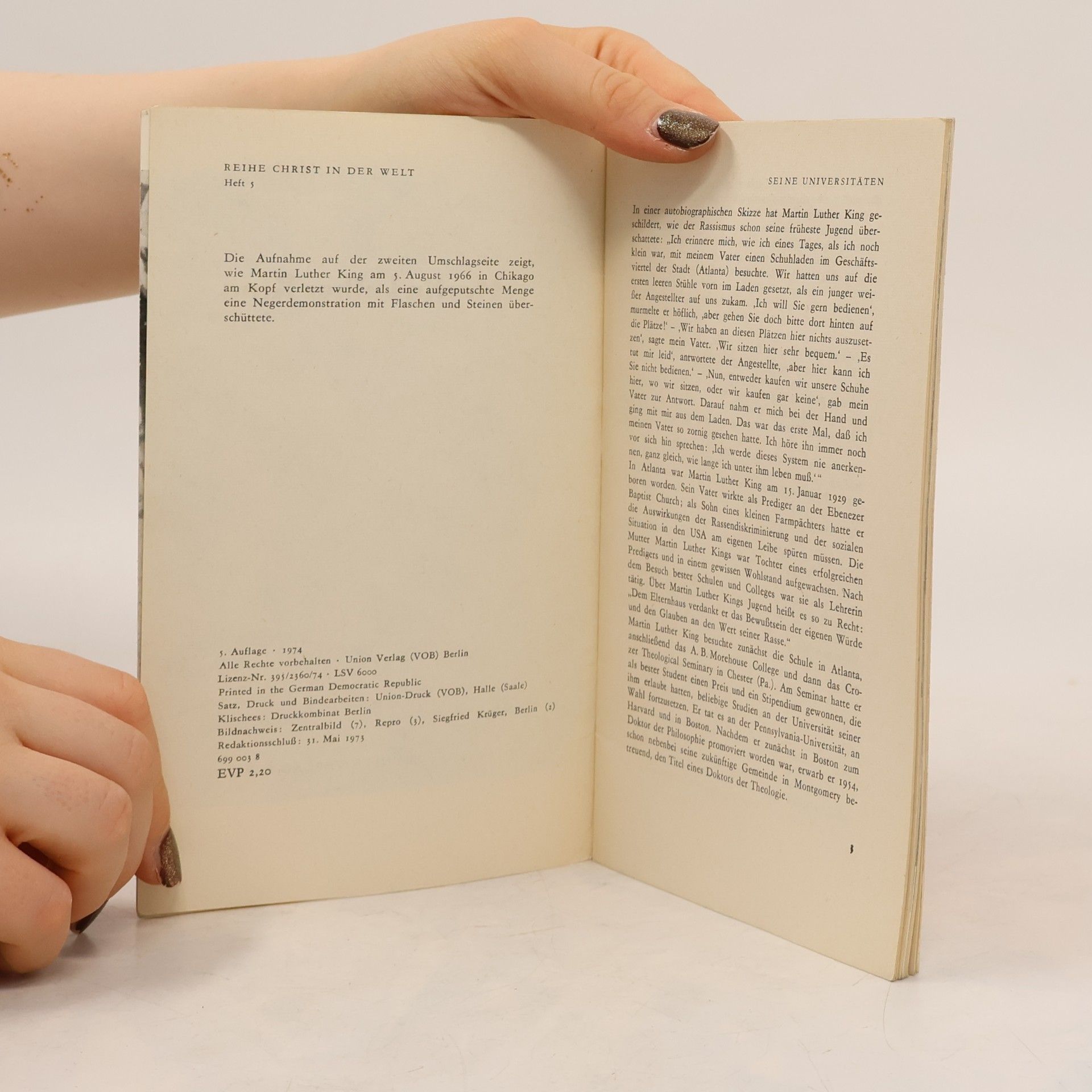 Collectif d'auteurs Martin Luther King