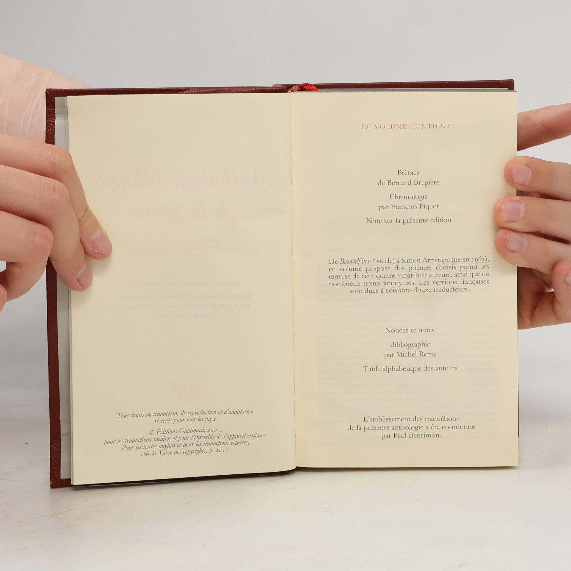 Kolektiv autorů Anthologie bilingue de la poésie anglaise