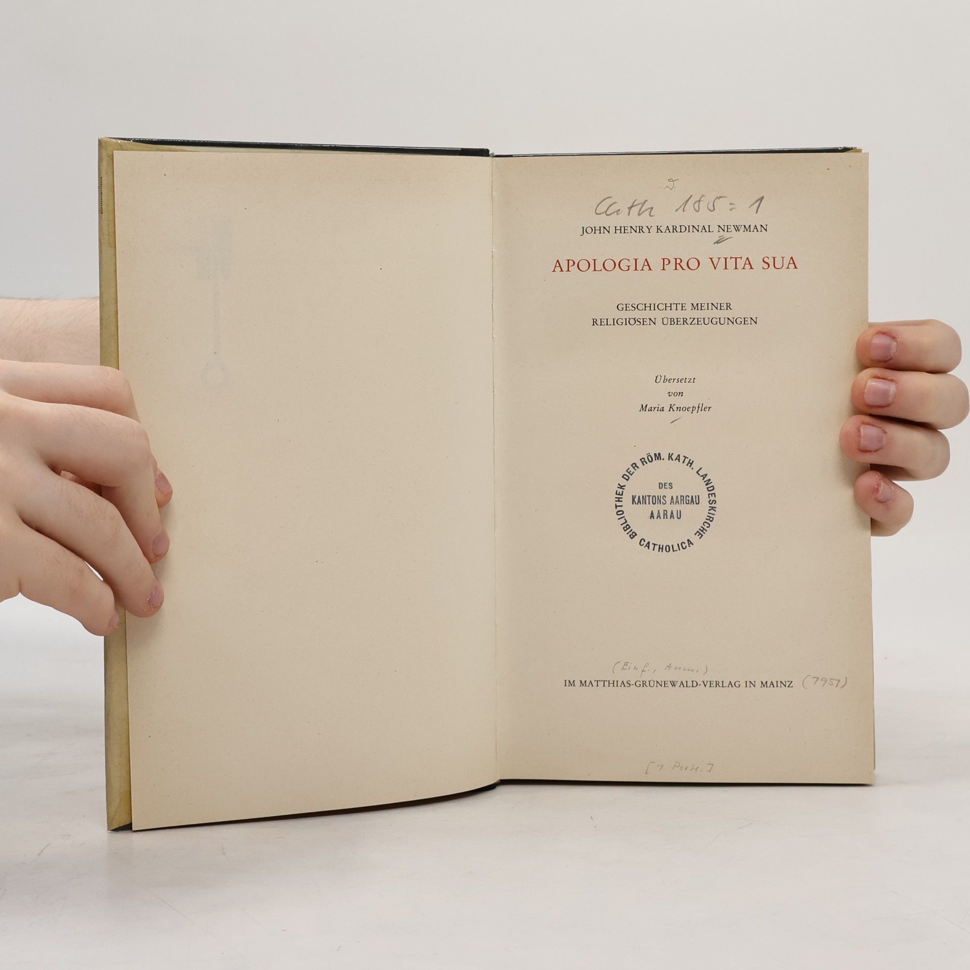 John Henry Newman Apologia pro vita sua
