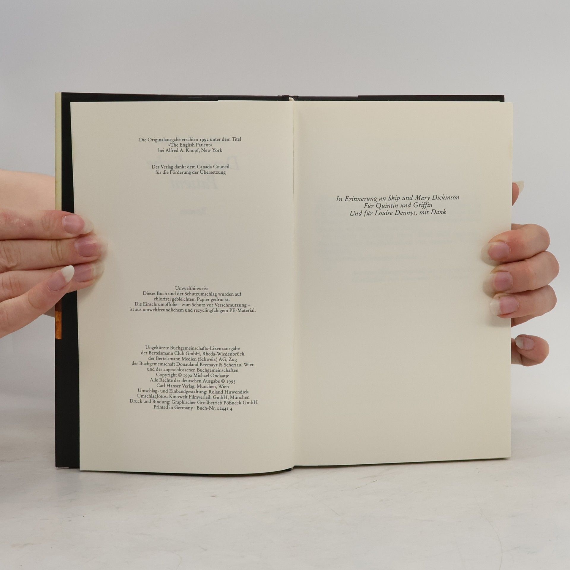 Michael Ondaatje Der englische Patient