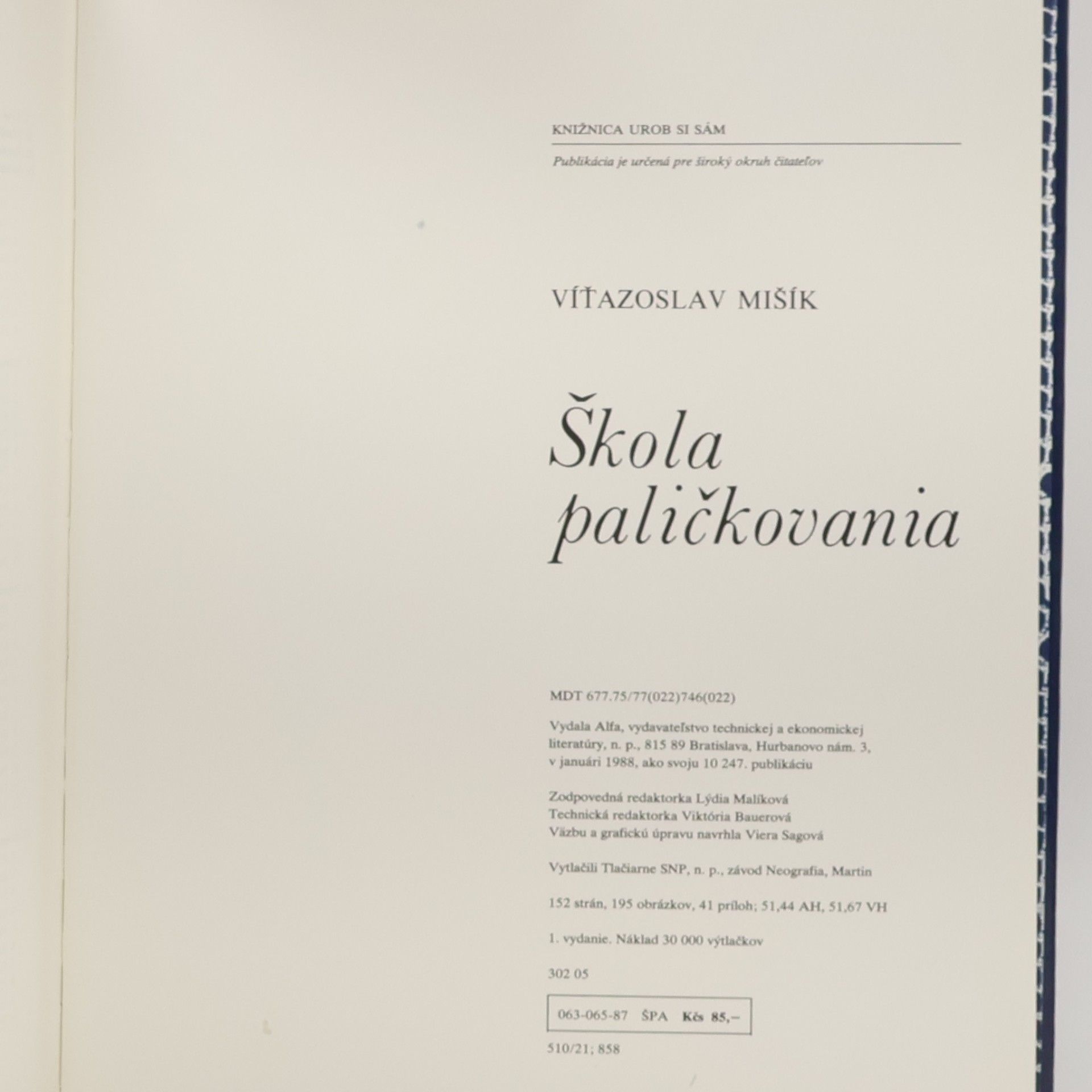 Víťazoslav Mišík Škola paličkovania