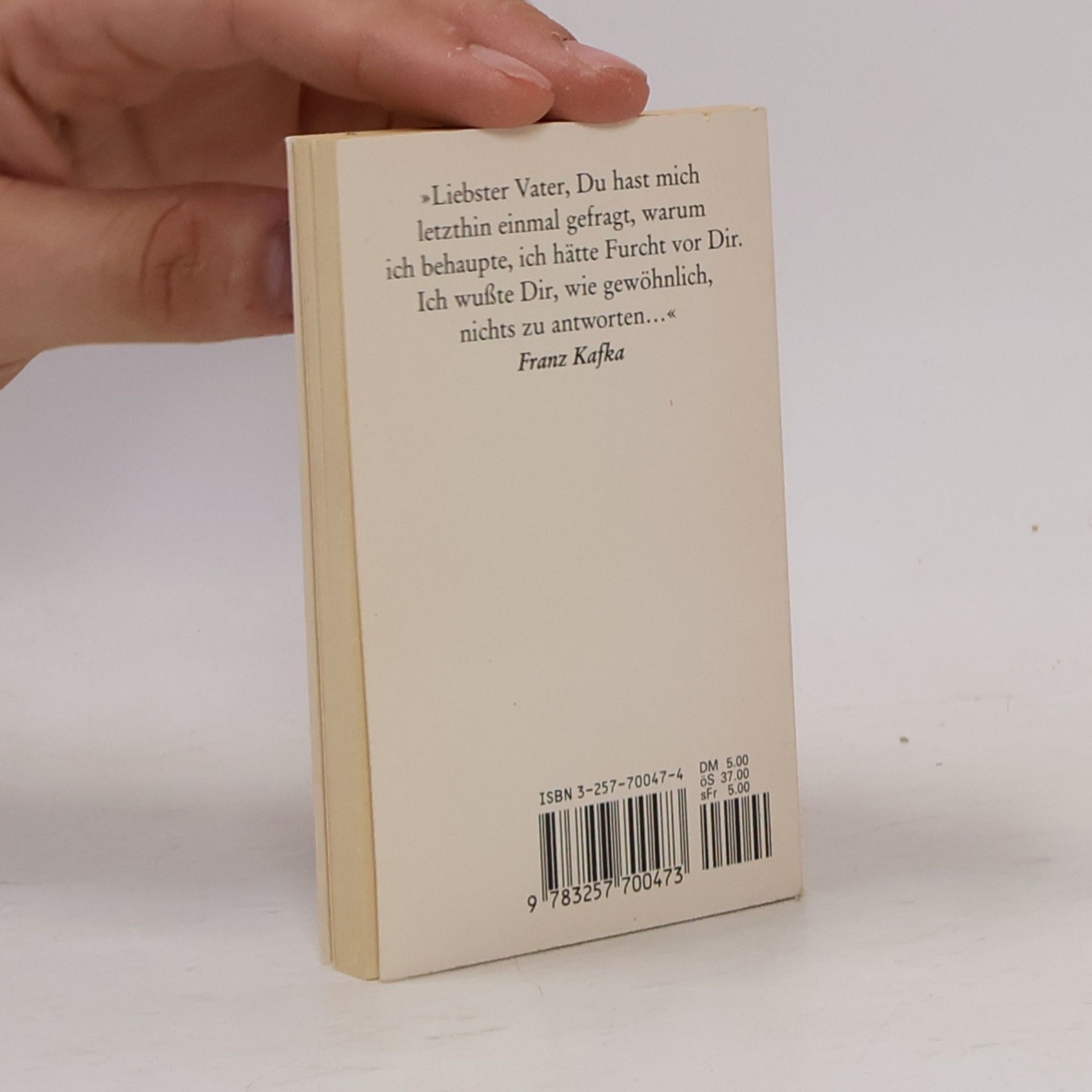 Franz Kafka Brief an den Vater