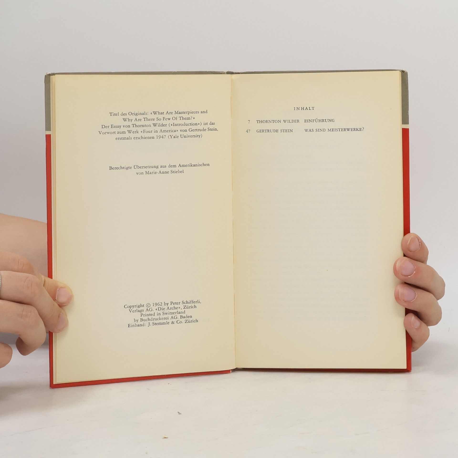 Gertrude Stein Was sind Meisterwerke