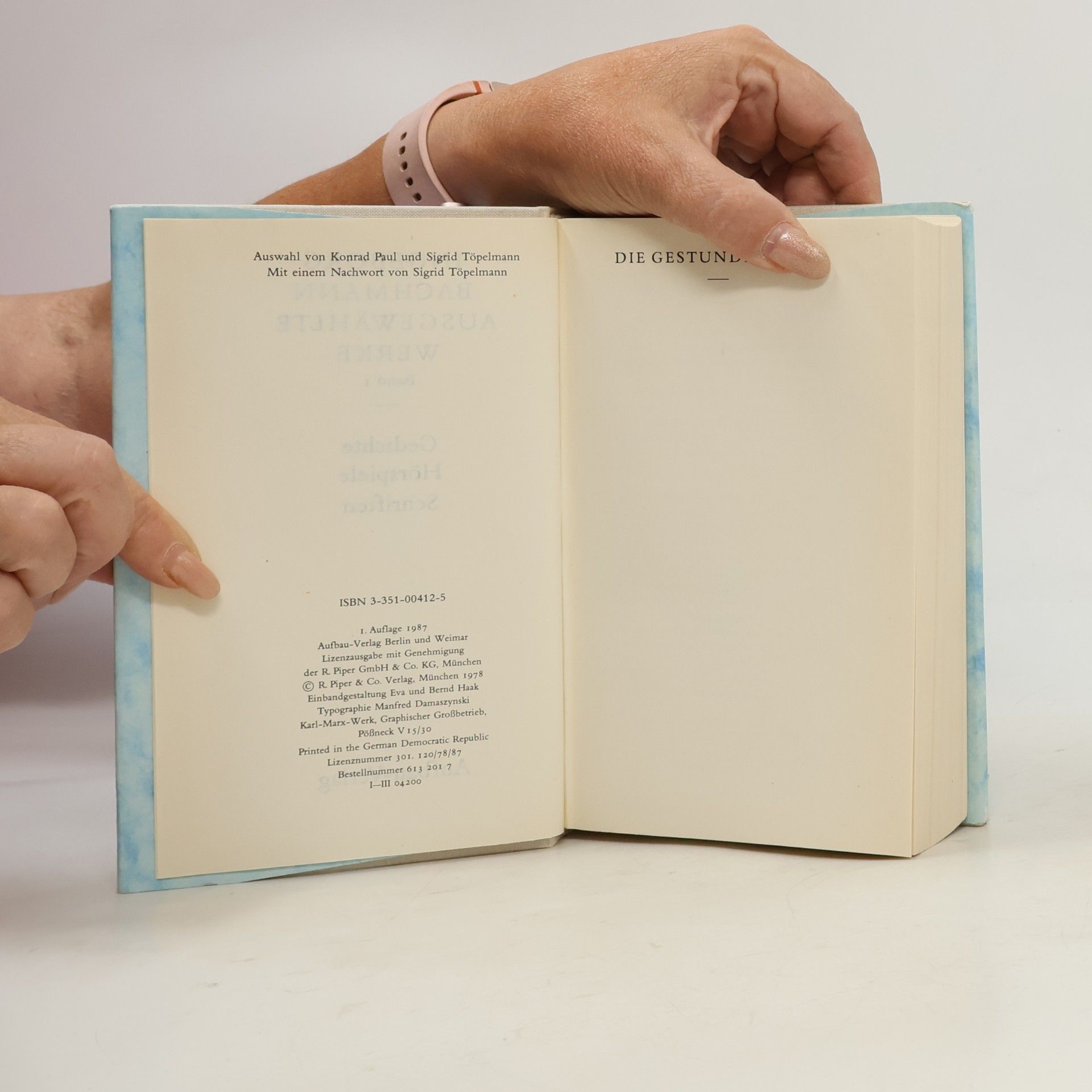 Ingeborg Bachmann Ausgewaehlte Werke 1