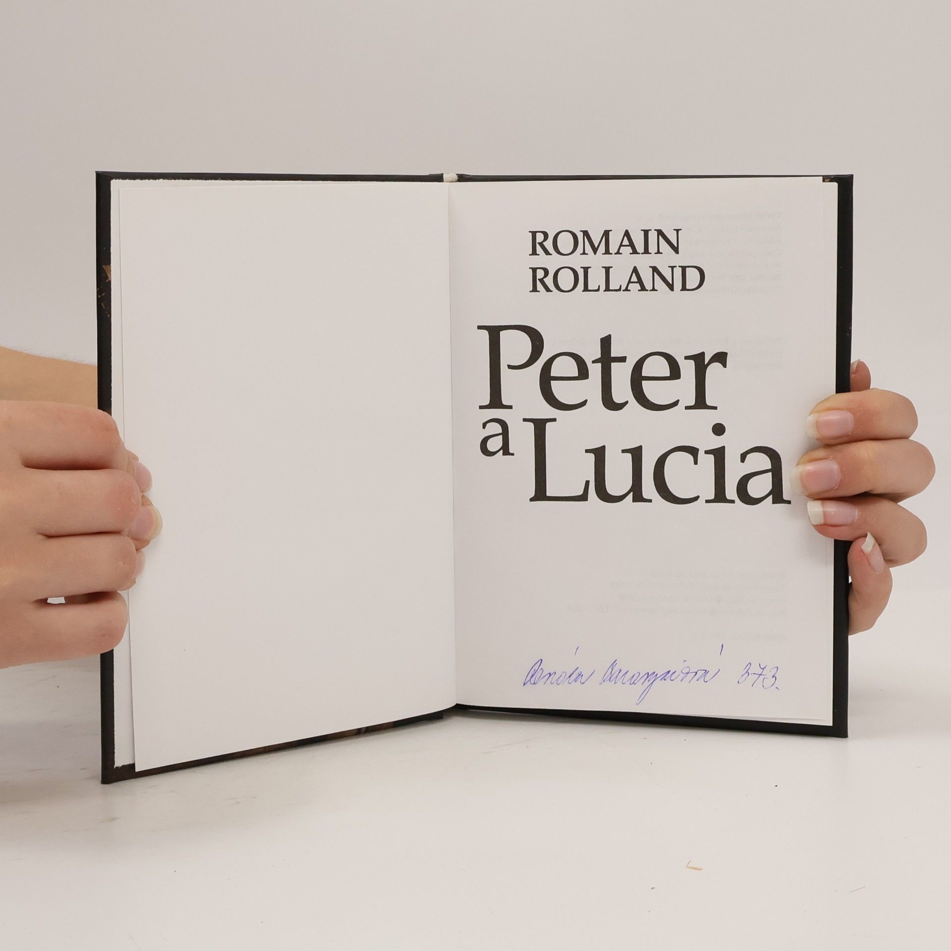 Romain Rolland Peter a Lucia