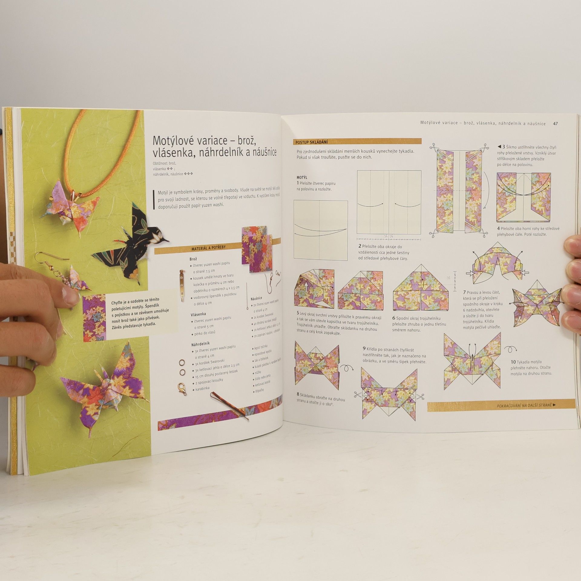 Ayako Brodek Šperky origami : přes 40 osobitých návrhů - stačí jen složit a nosit