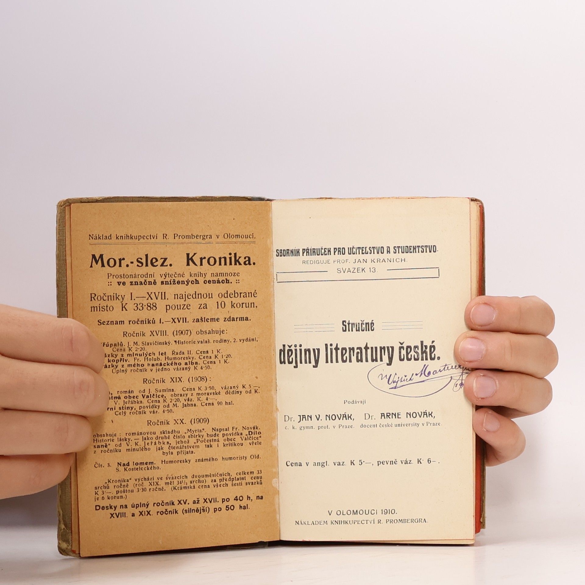 Jan V. Novák Stručné dějiny literatury české