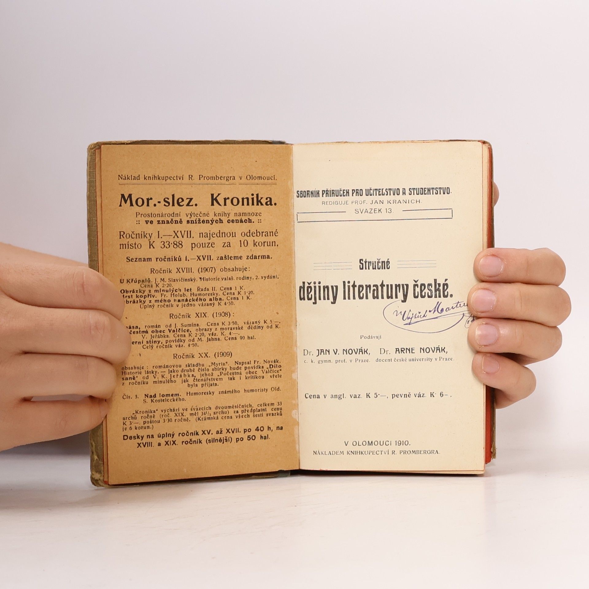 Jan V. Novák Stručné dějiny literatury české