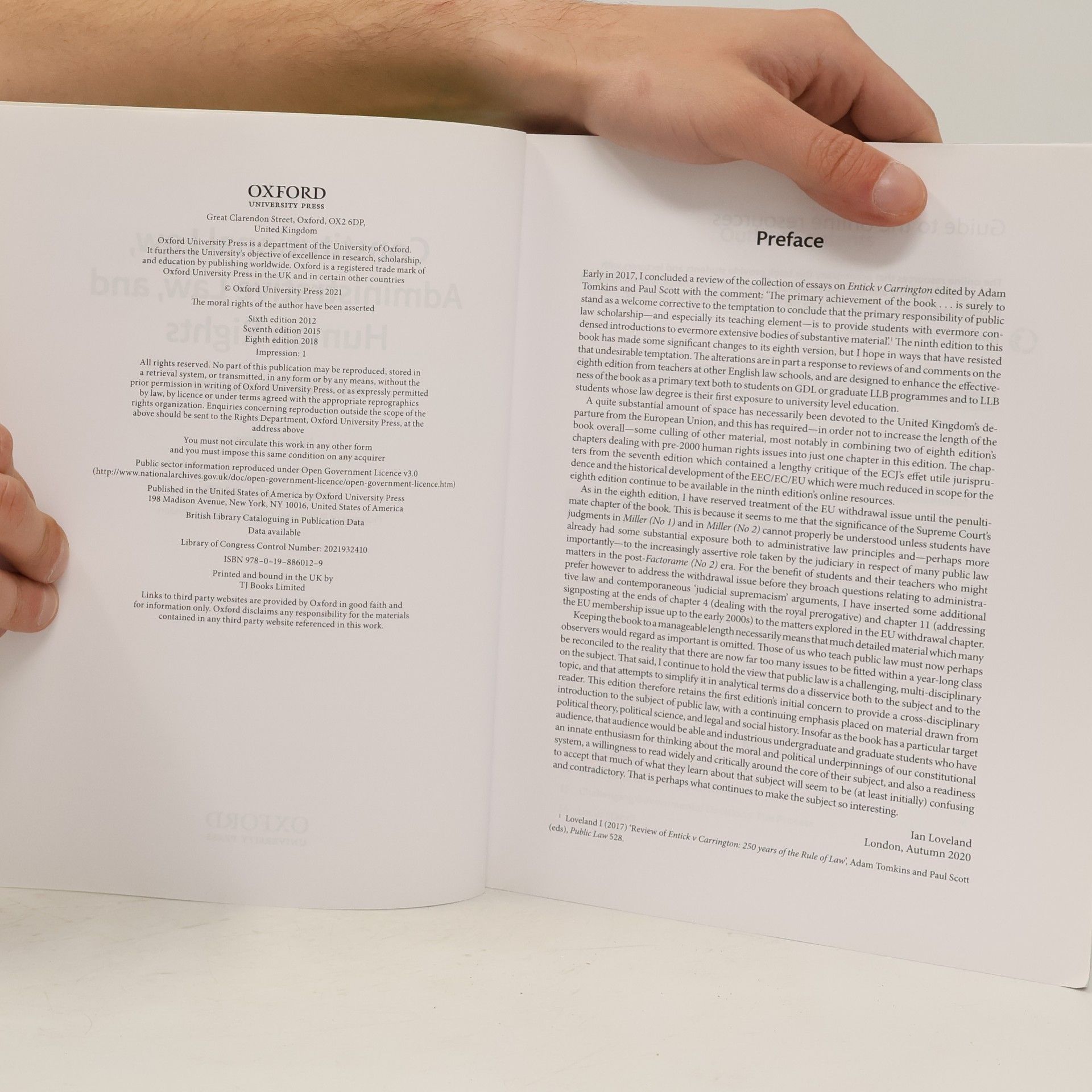 Ian Loveland Constitutional Law, Administrative Law, and Human Rights