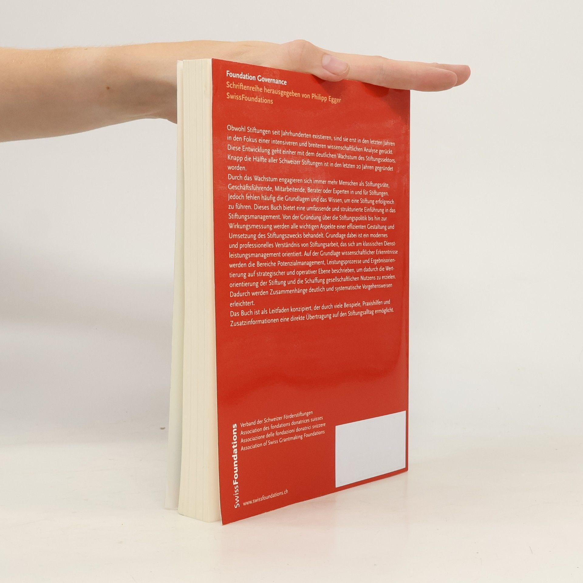 Georg von Schnurbein Foundation Governance - 7: Die Förderstiftung
