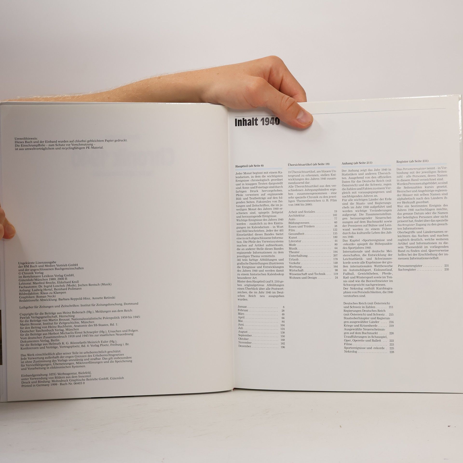 Autorenkollektiv Chronik 1940. Tag für Tag in Wort und Bild.