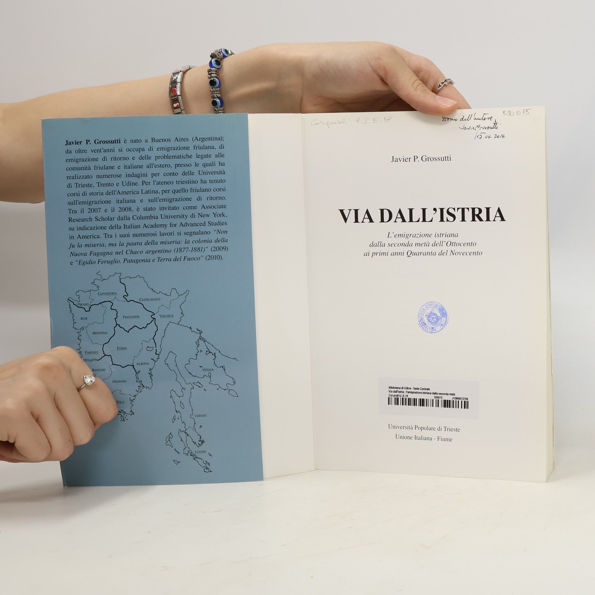 Javier Grossutti Via dall'Istria