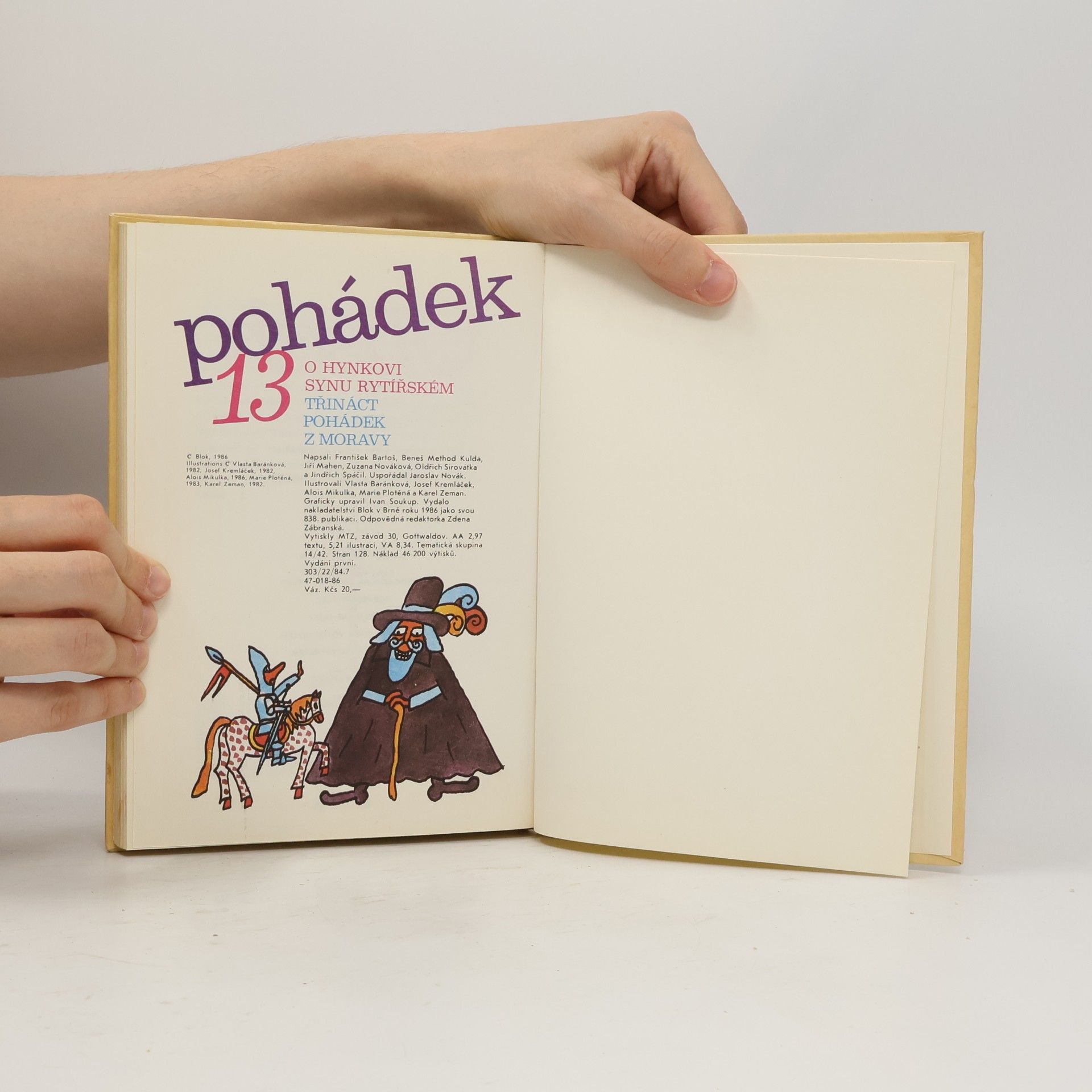 Kolektiv autorů O Hynkovi synu rytířském. Třináct pohádek z Moravy