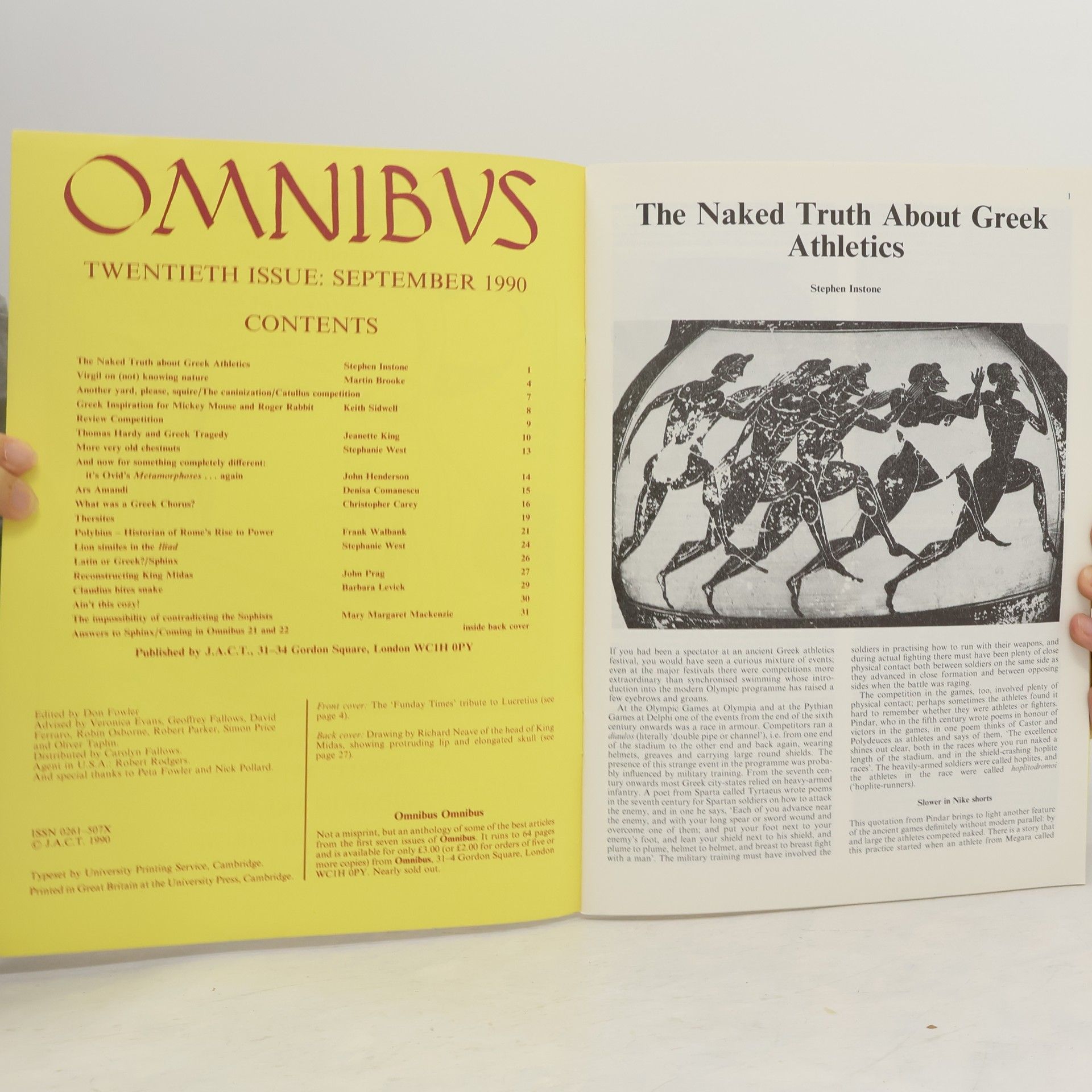 Kolektiv autorů Omnibus 12. Greek chorus. Naked Athletes. Midas in the Flesh. Unnatural Virgil. Sophists and Warthogs