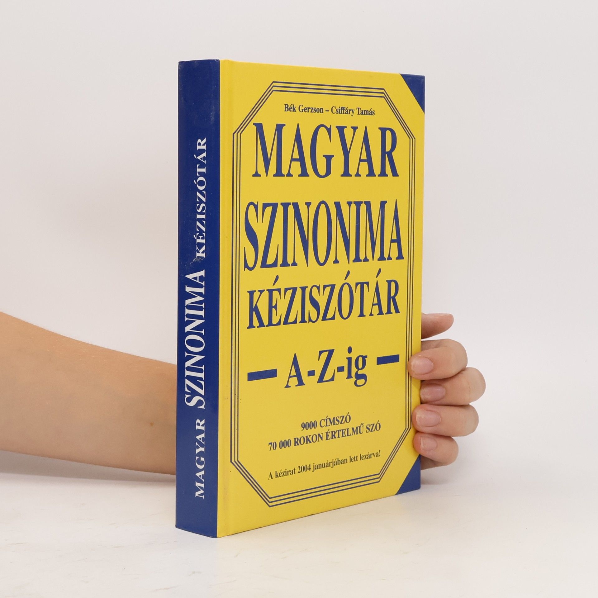 Gerzson Bék Magyar szinonima kéziszótár