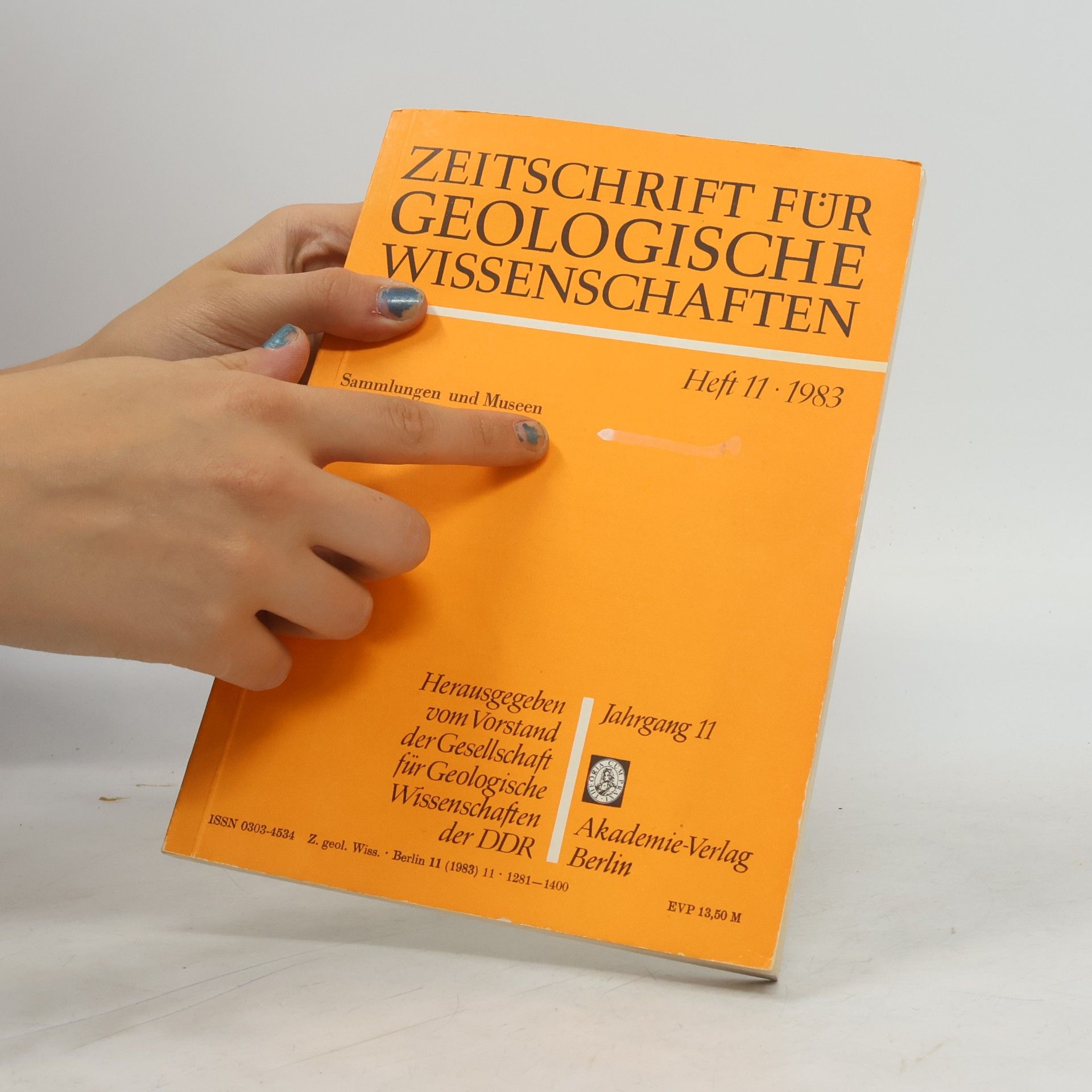 Autorenkollektiv Zeitschrift für Geologische Wissenschaften 11/1983
