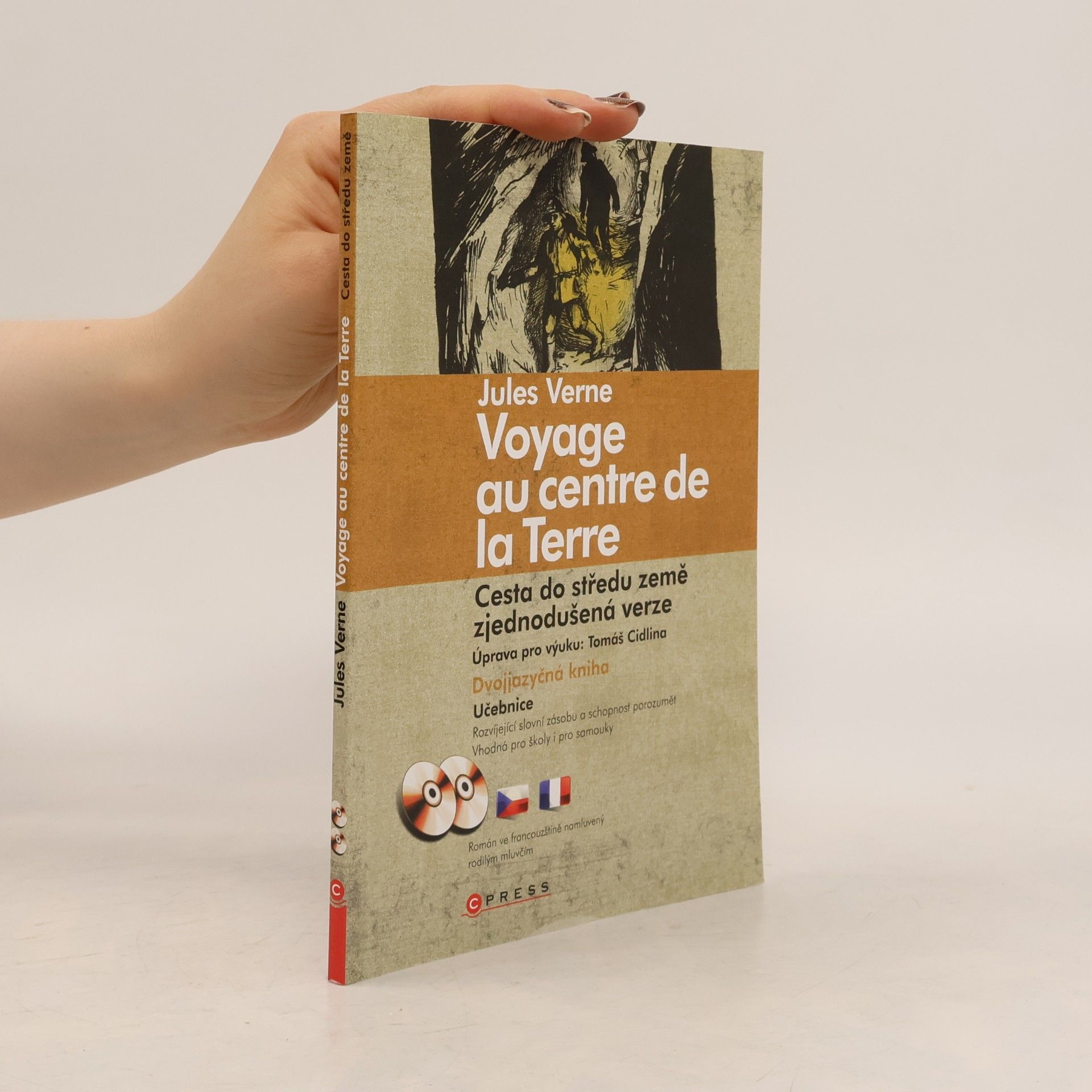 Jules Verne Cesta do středu Země. Voyage au centre de la Terre.