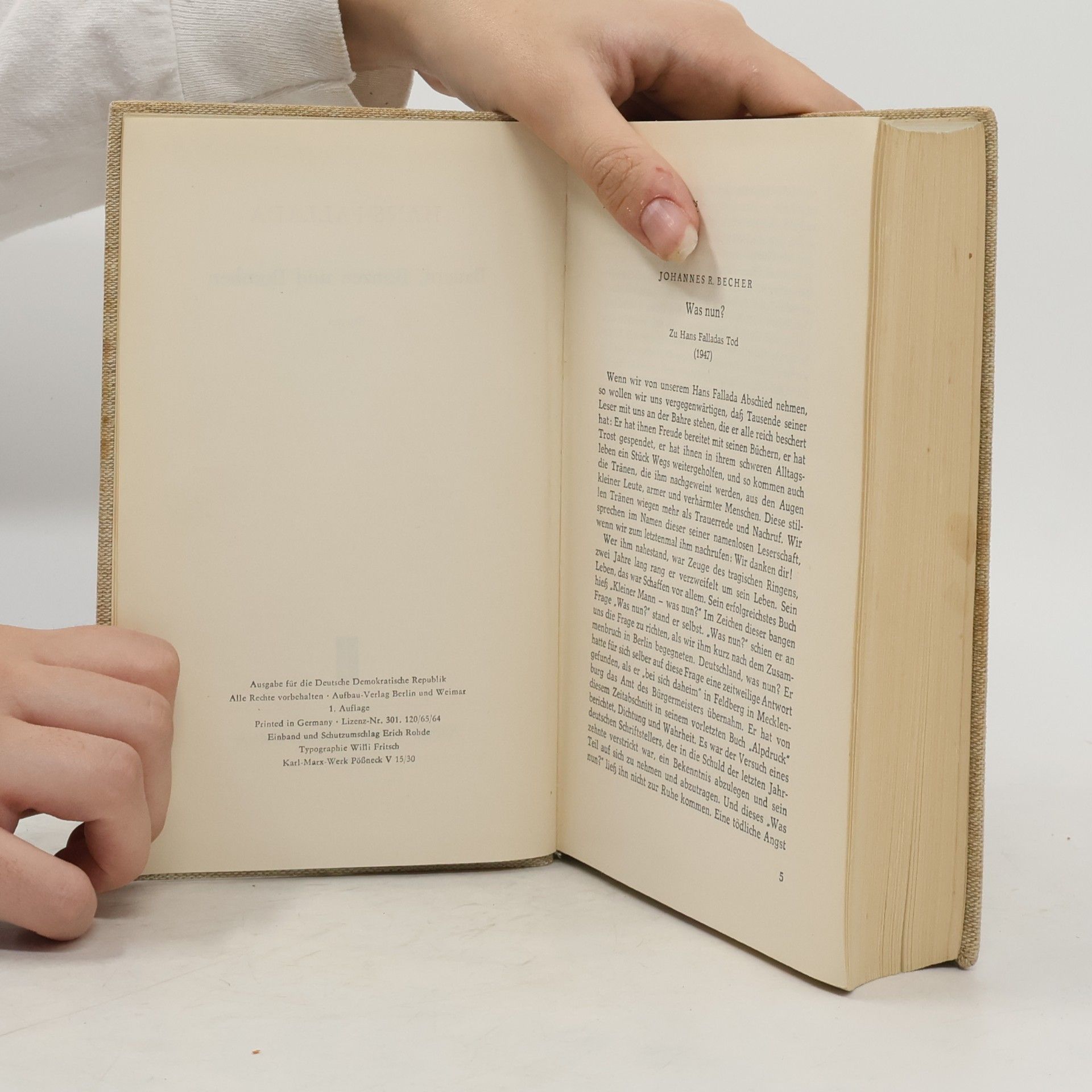Hans Fallada Bauern, Bonzen und Bomben