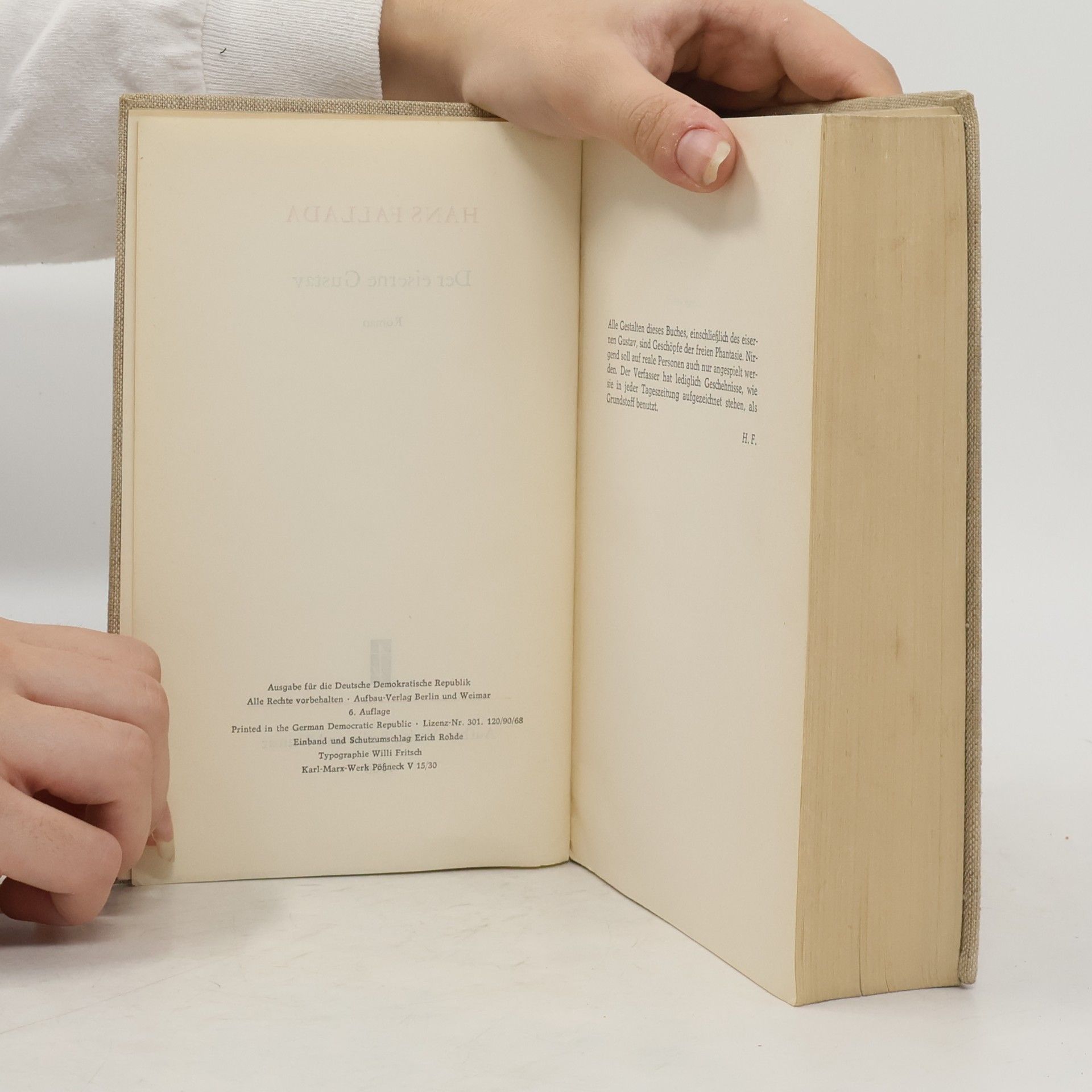 Hans Fallada Der eiserne Gustav