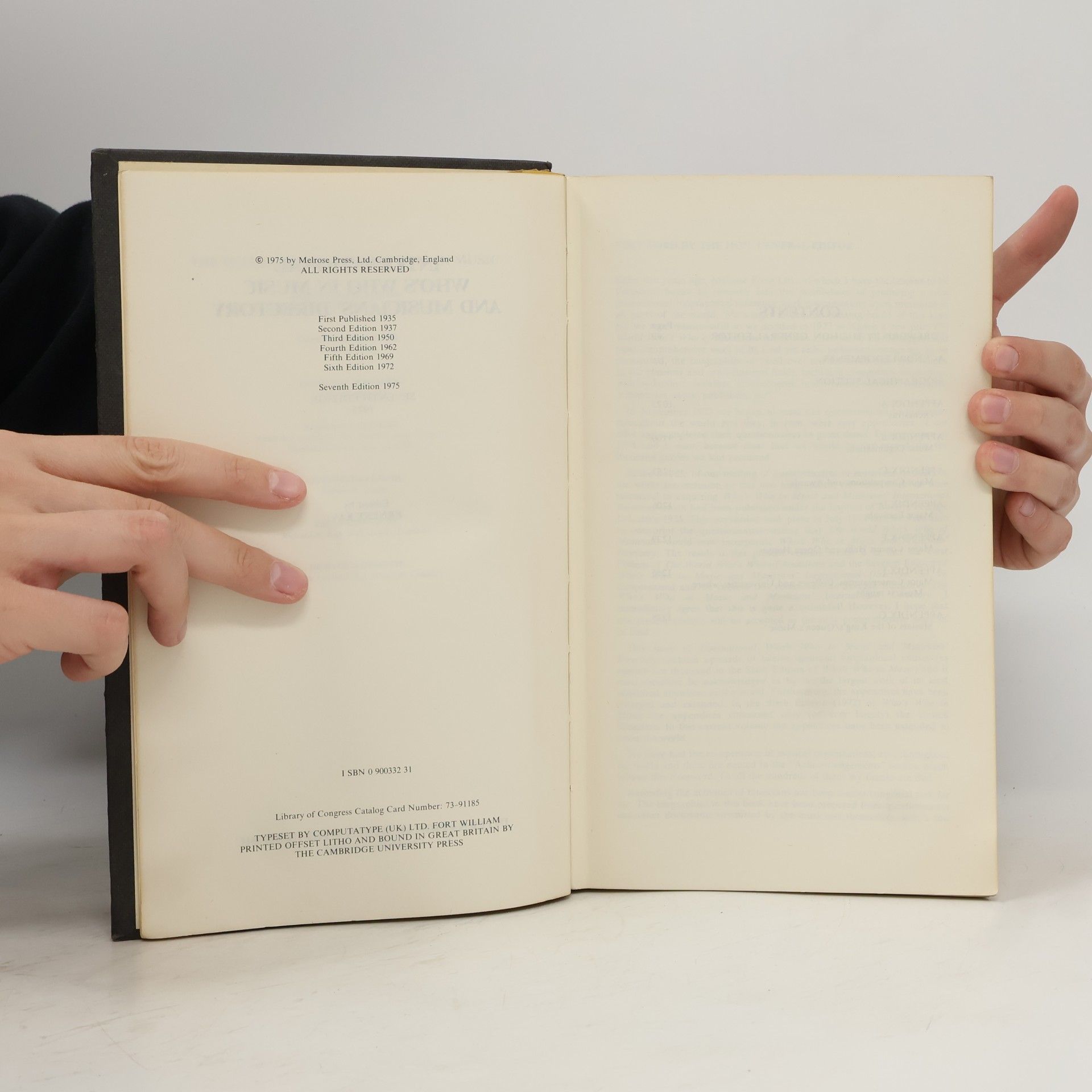 Autorenkollektiv International Who's Who in Music and Musicians' Directory 1975