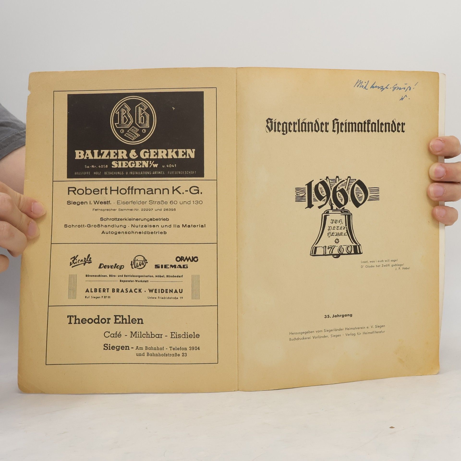 kolektiv Siegerländer Heimatkalender 1960