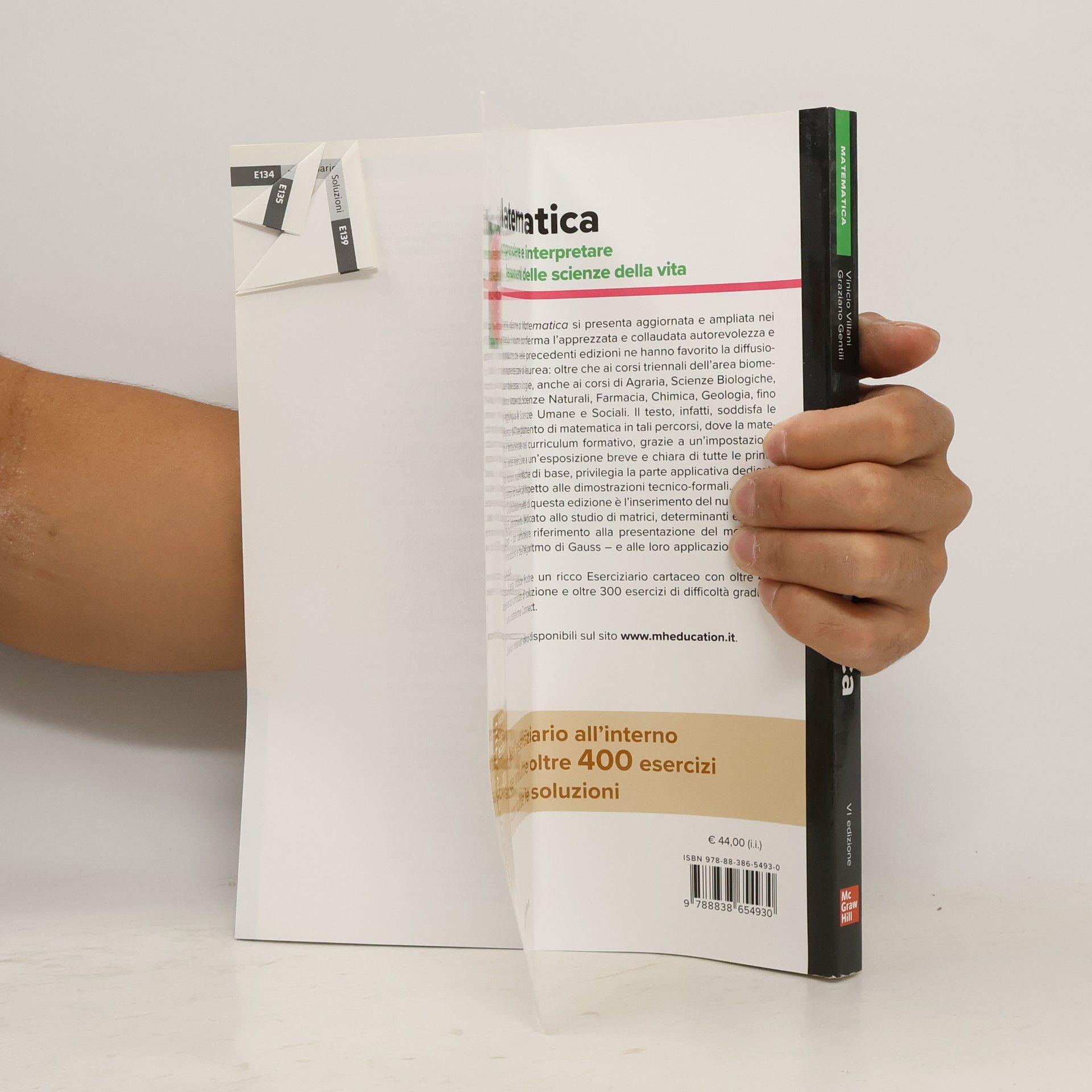 Vinicio Villani Matematica. Comprendere e interpretare fenomeni delle scienze della vita