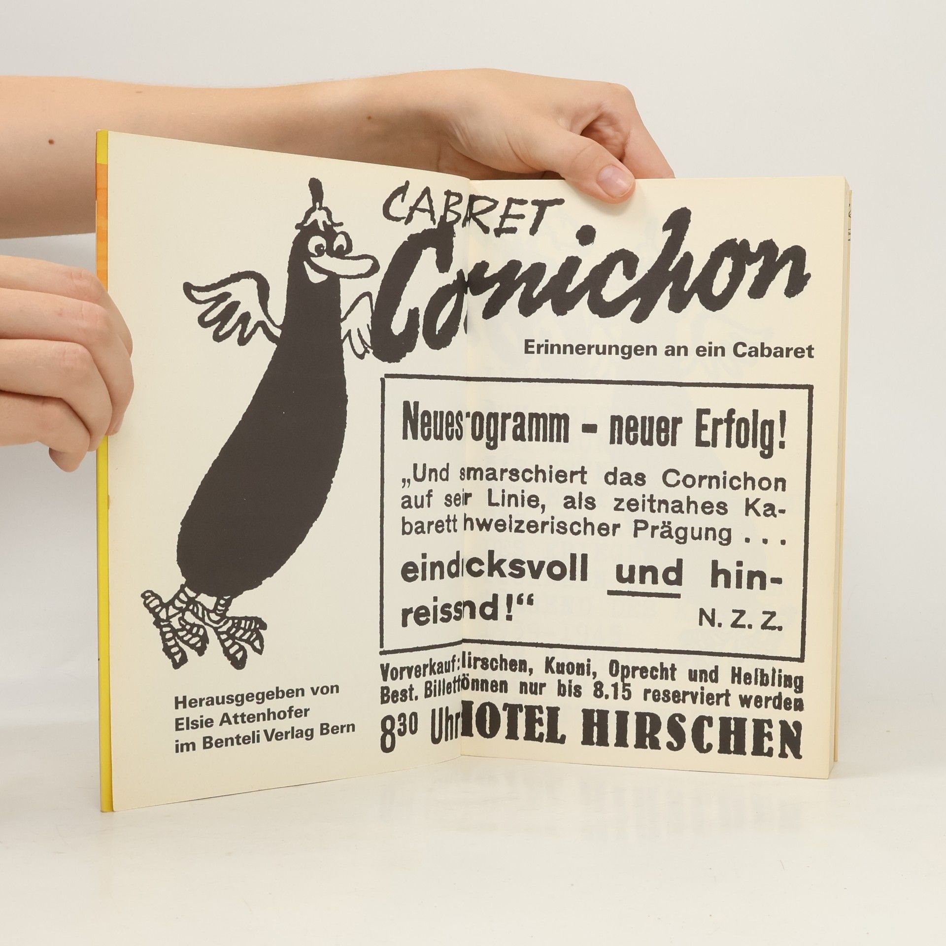 Elsie Attenhofer Cabaret Cornichon