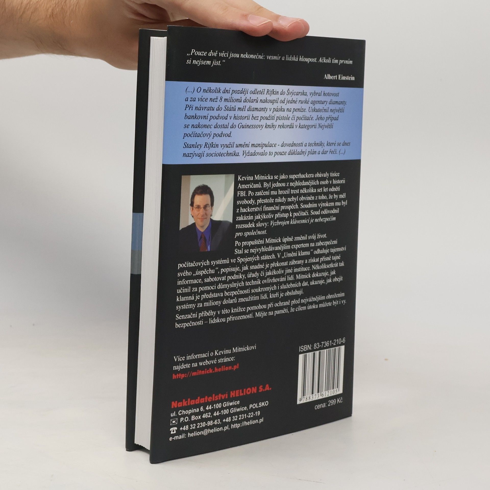 Kevin D. Mitnick Umění klamu: Nejslavnější hacker na světě