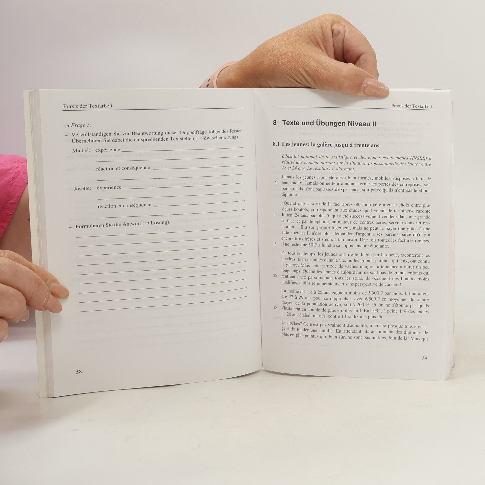 Rotraud Benl Training Französisch. Textarbeit