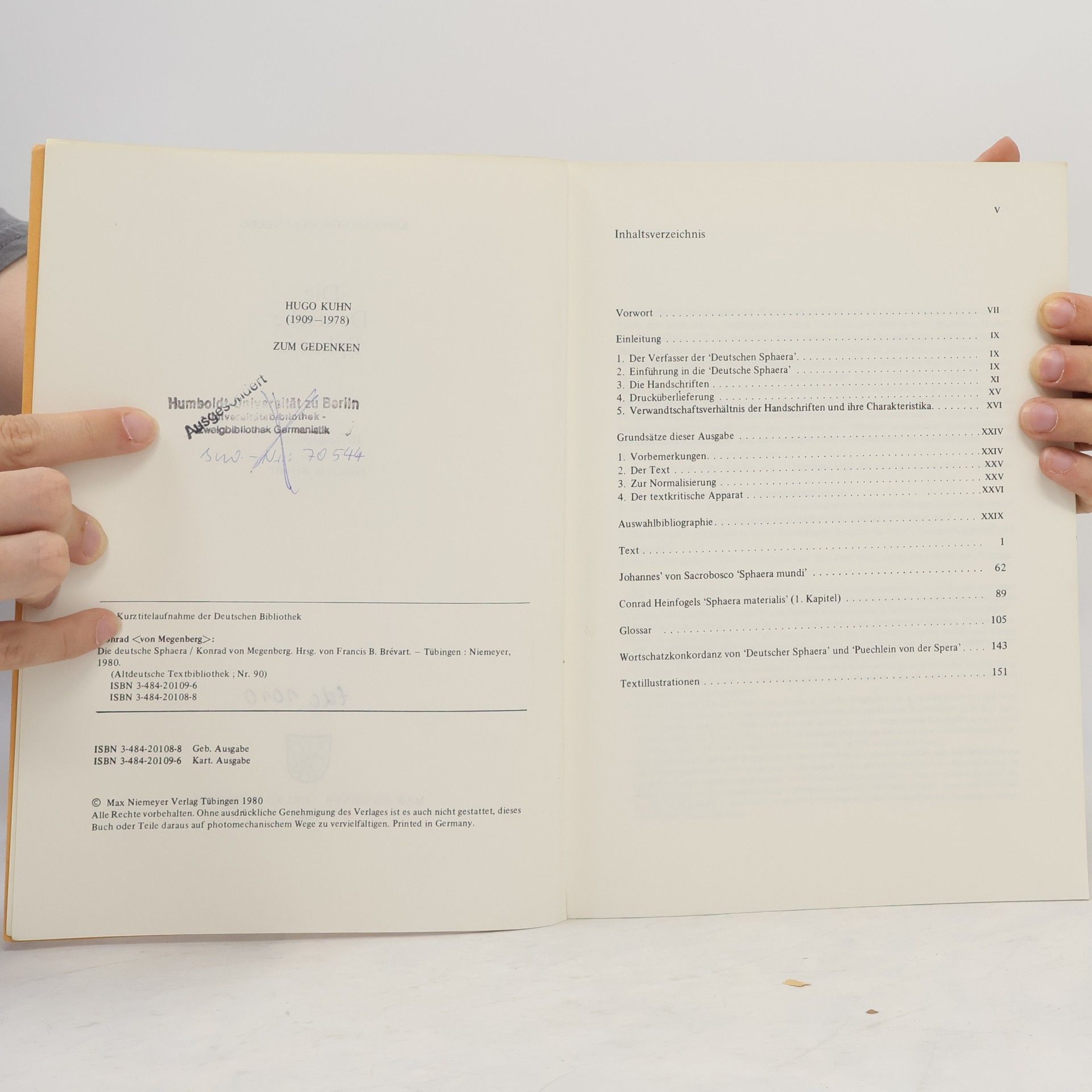 von Megenberg Konrad Altdeutsche Textbibliothek: Die Deutsche Sphaera