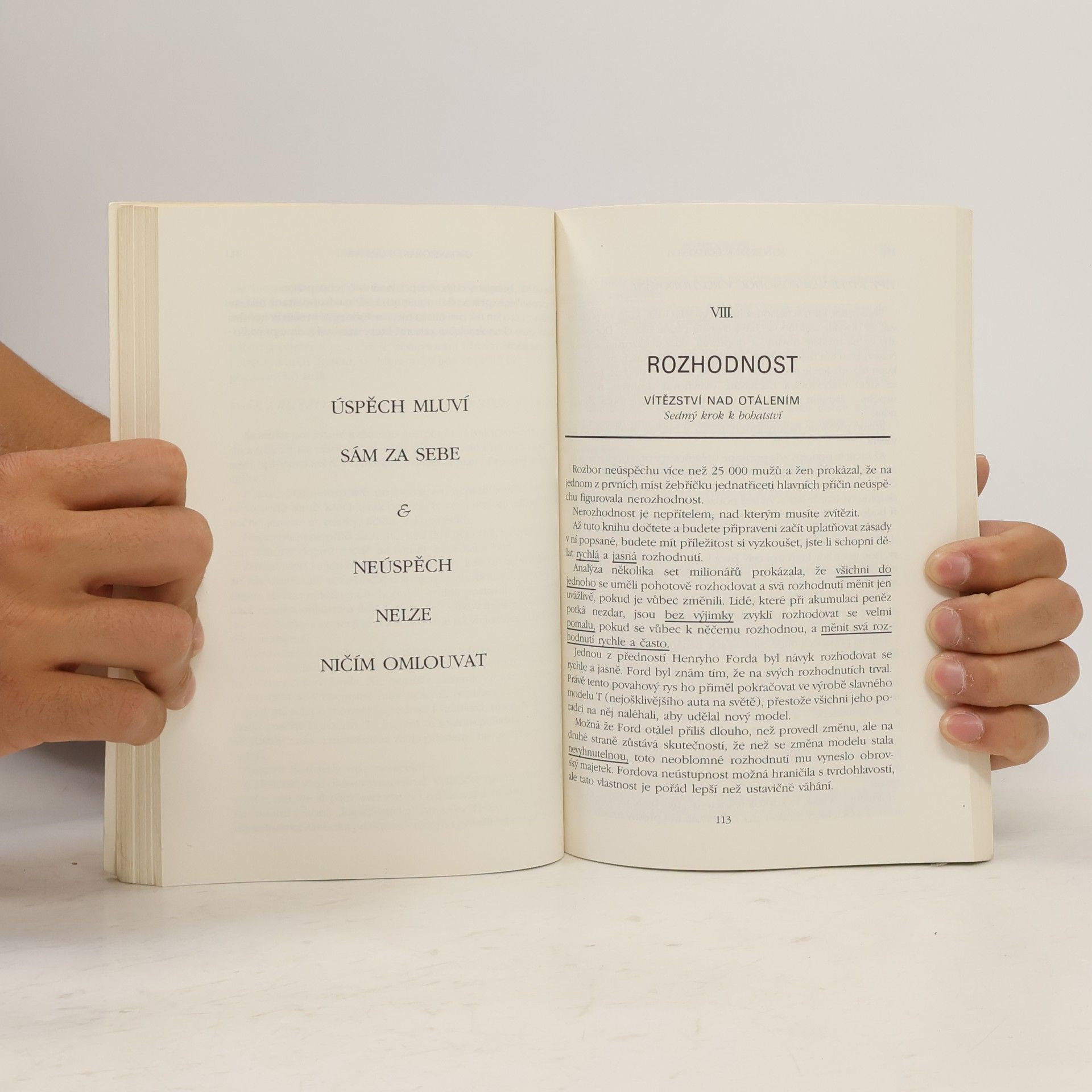Napoleon Hill Myšlením k bohatství