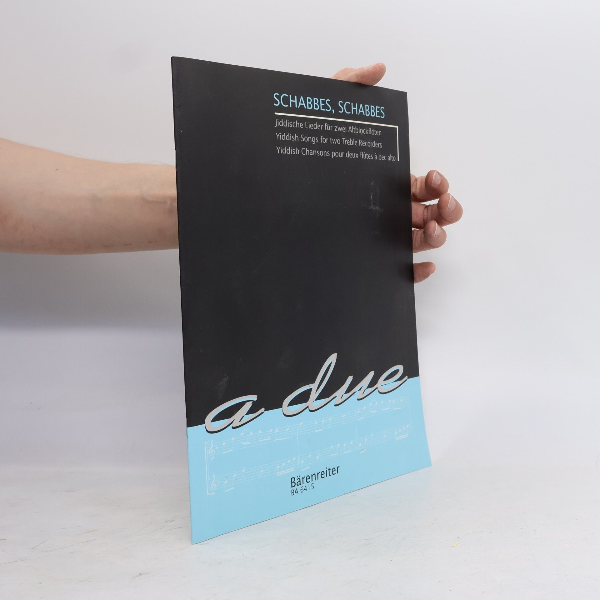 Autorenkollektiv a due: Schabbes, Schabbes. Jidd. Lieder für 2 f'-Bfl