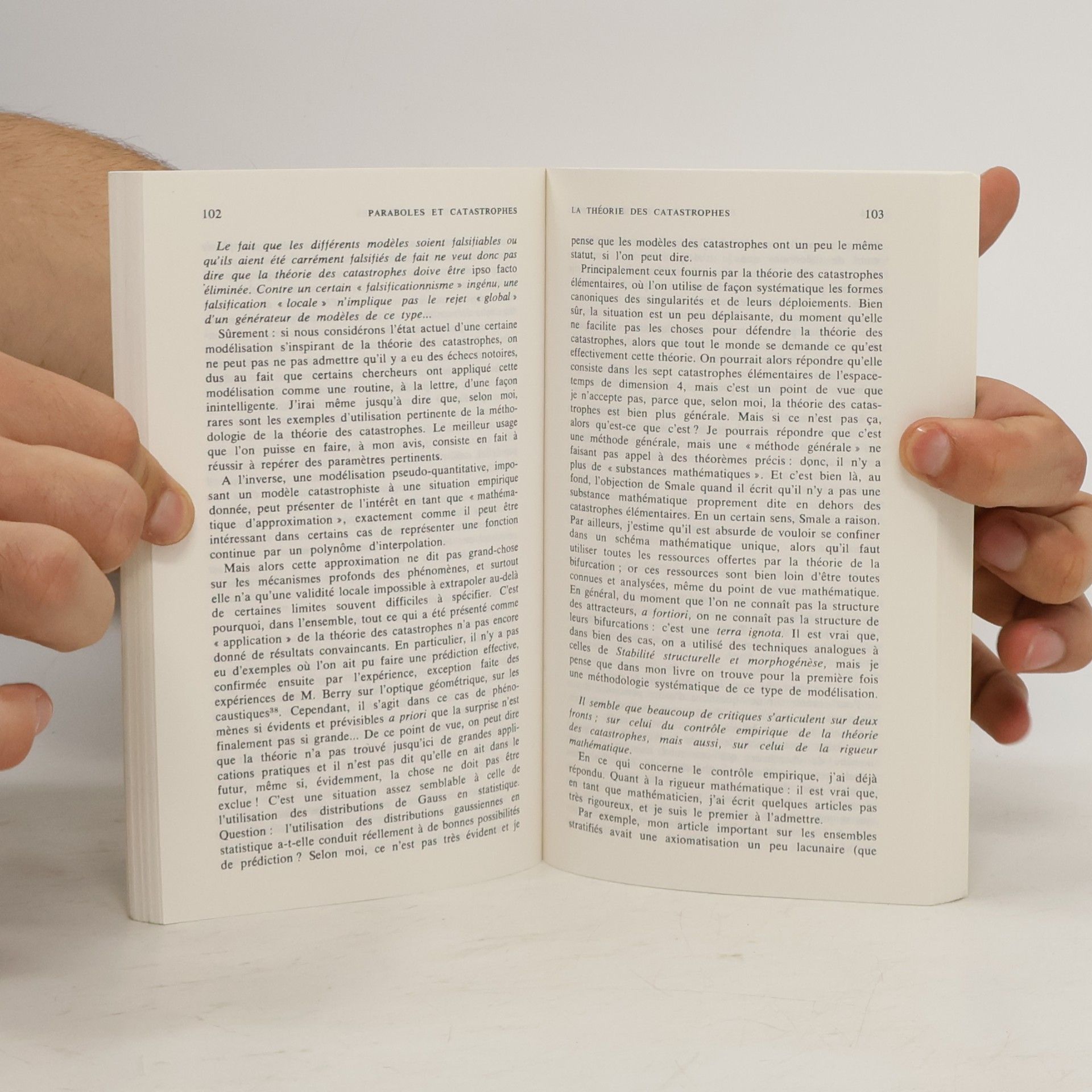 René Thom Paraboles et catastrophes