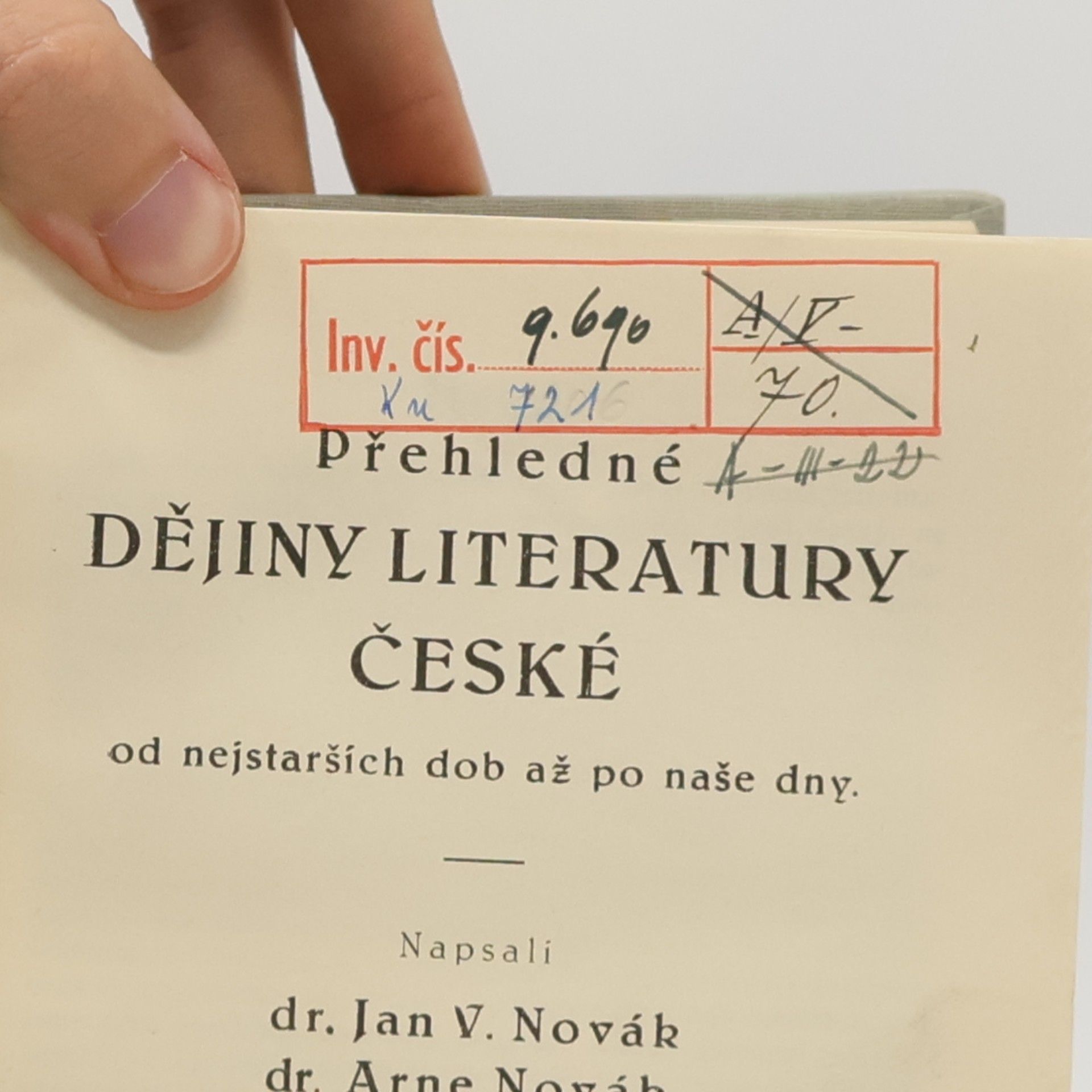 Jan Novák Přehledné dějiny literatury české