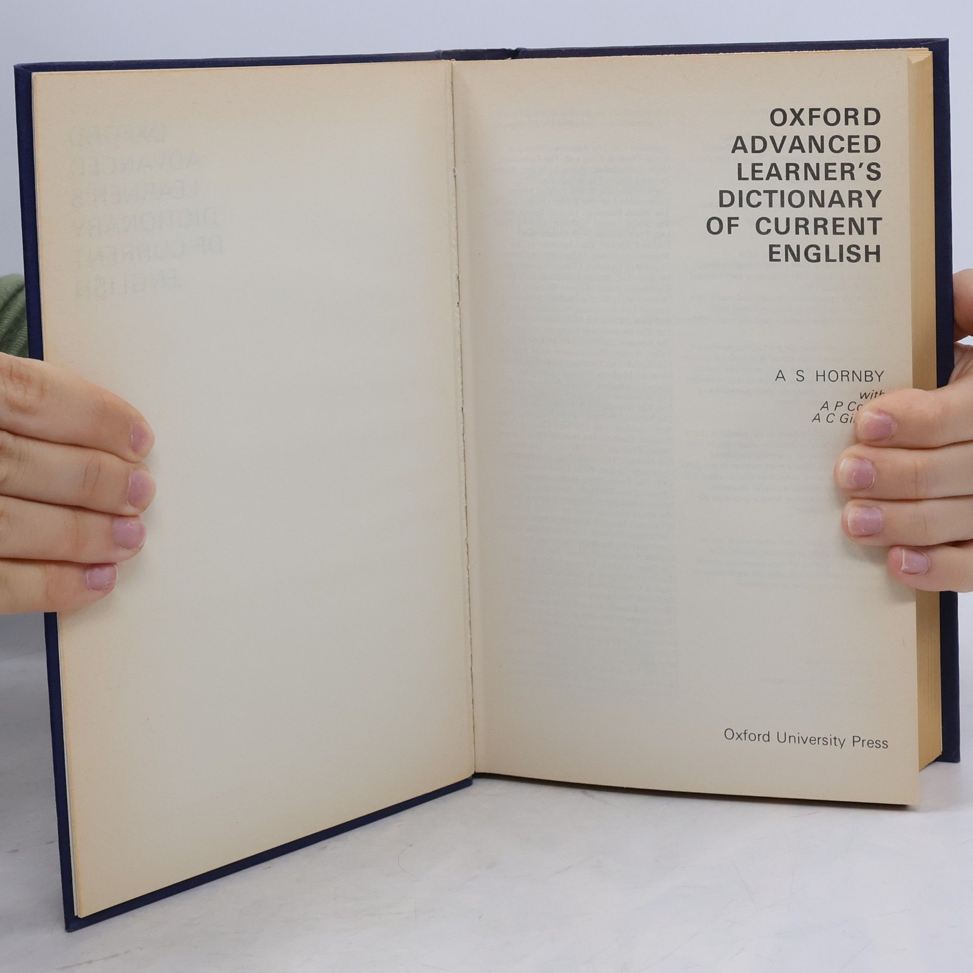 A. S. Honbi Oxford Advanced Learner's Dictionary of Current English