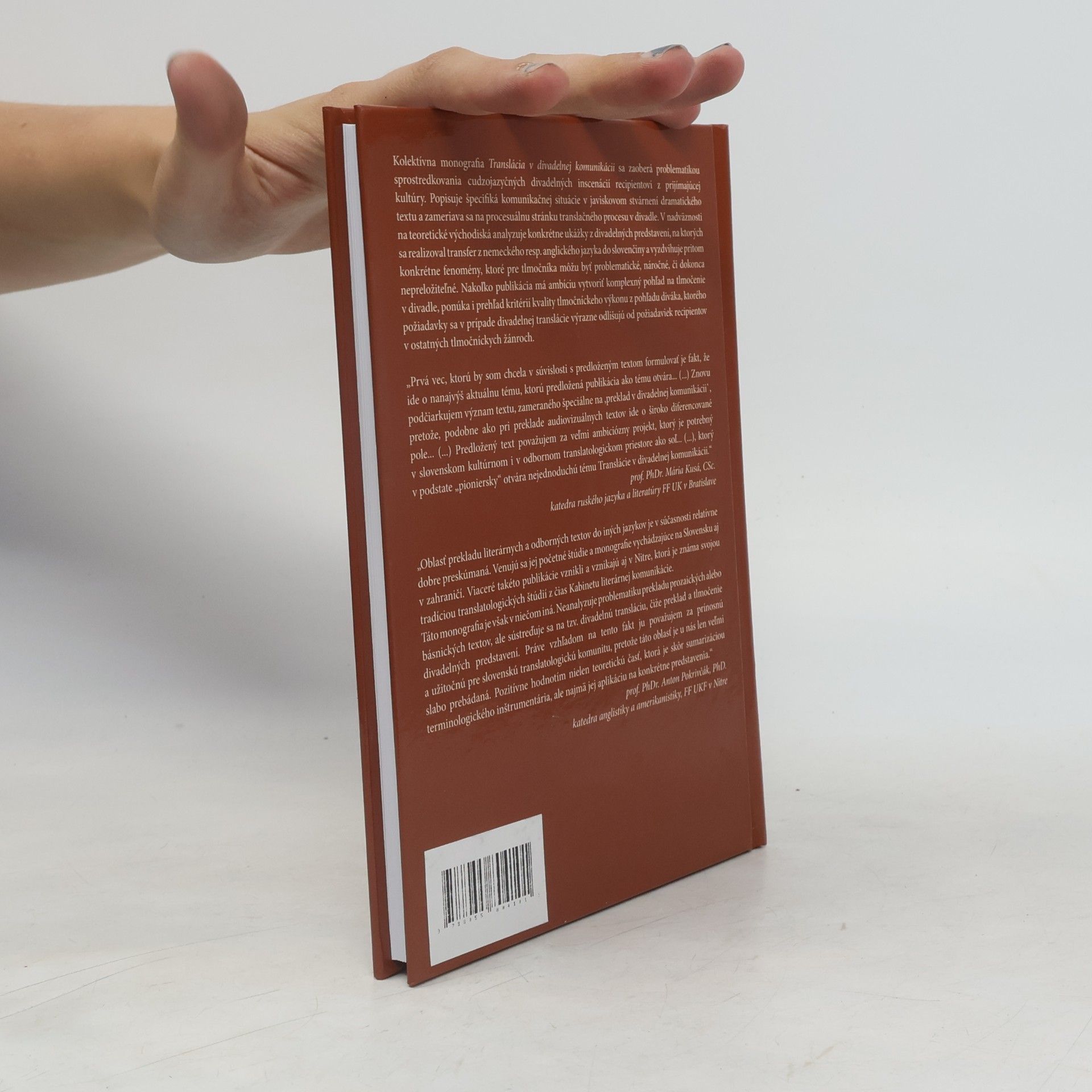 Autorenkollektiv Translácia v divadelnej komunikácii
