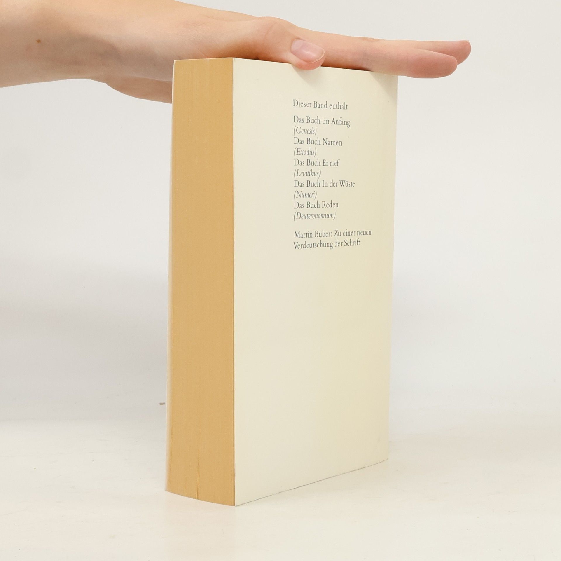 Martin Buber Die fünf Bücher der Weisung