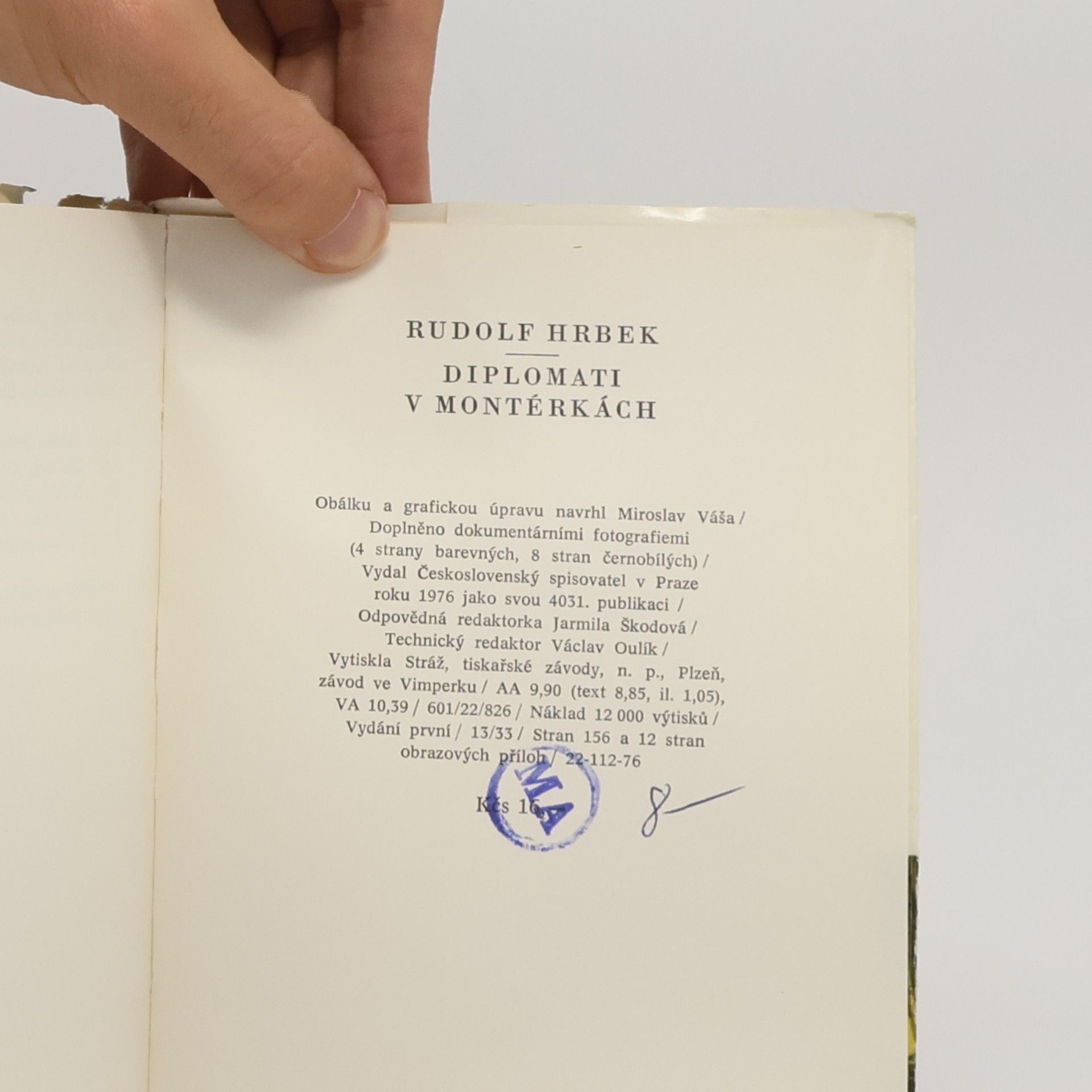 Rudolf Hrbek Diplomati v montérkách
