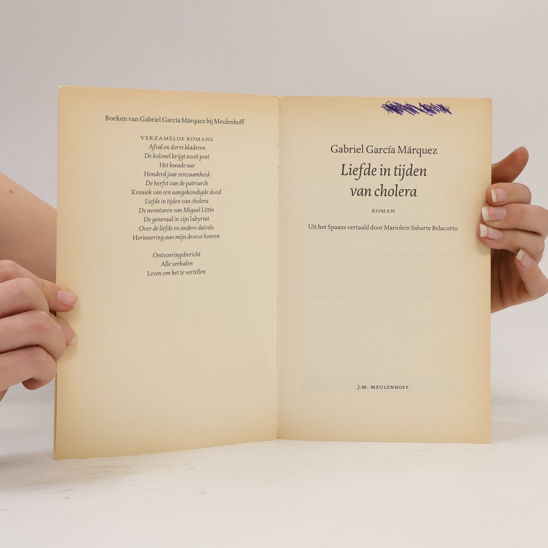 Gabriel García Márquez Liefde in tijden van cholera