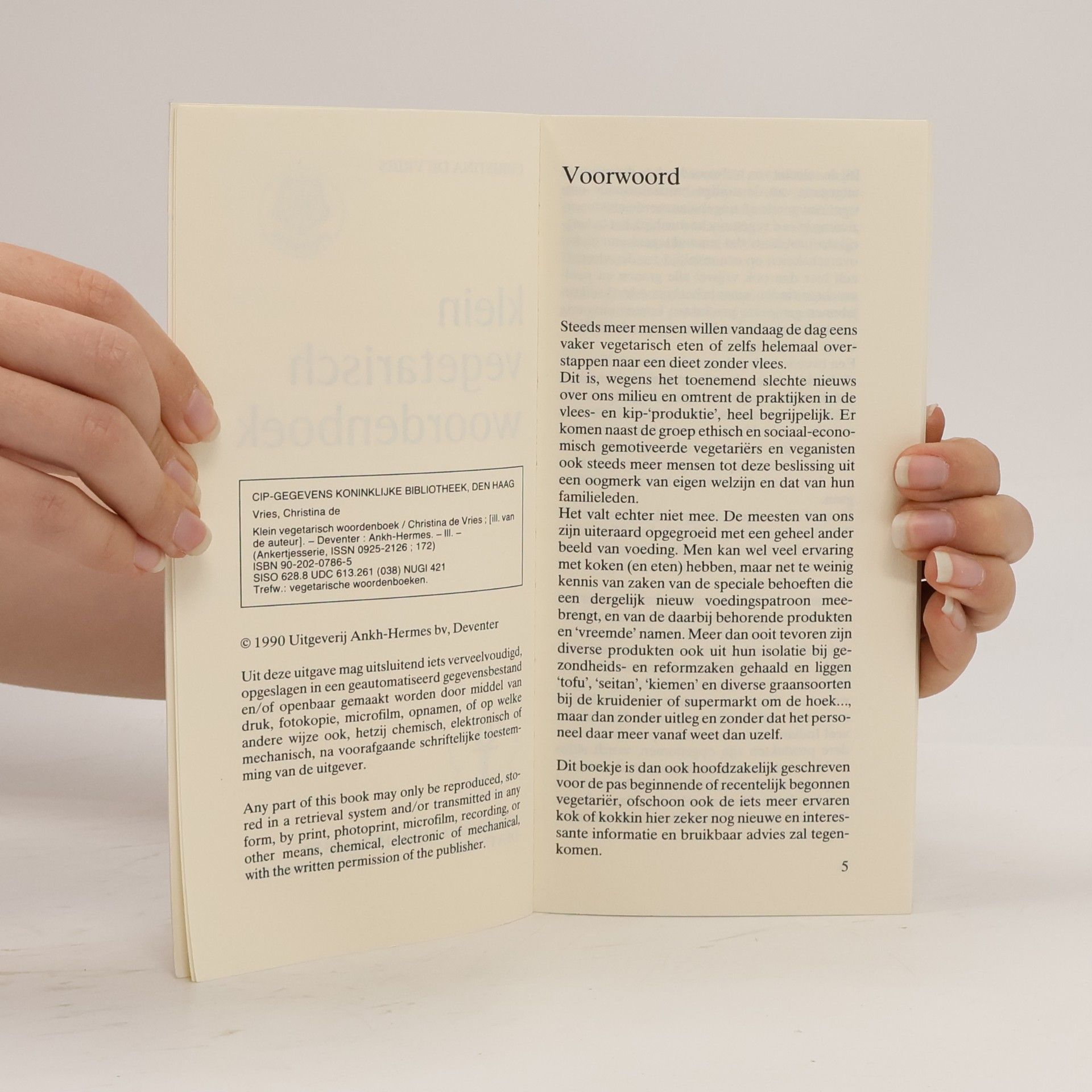 Christina de Vries Ankertjes: Klein vegetarisch woordenboek