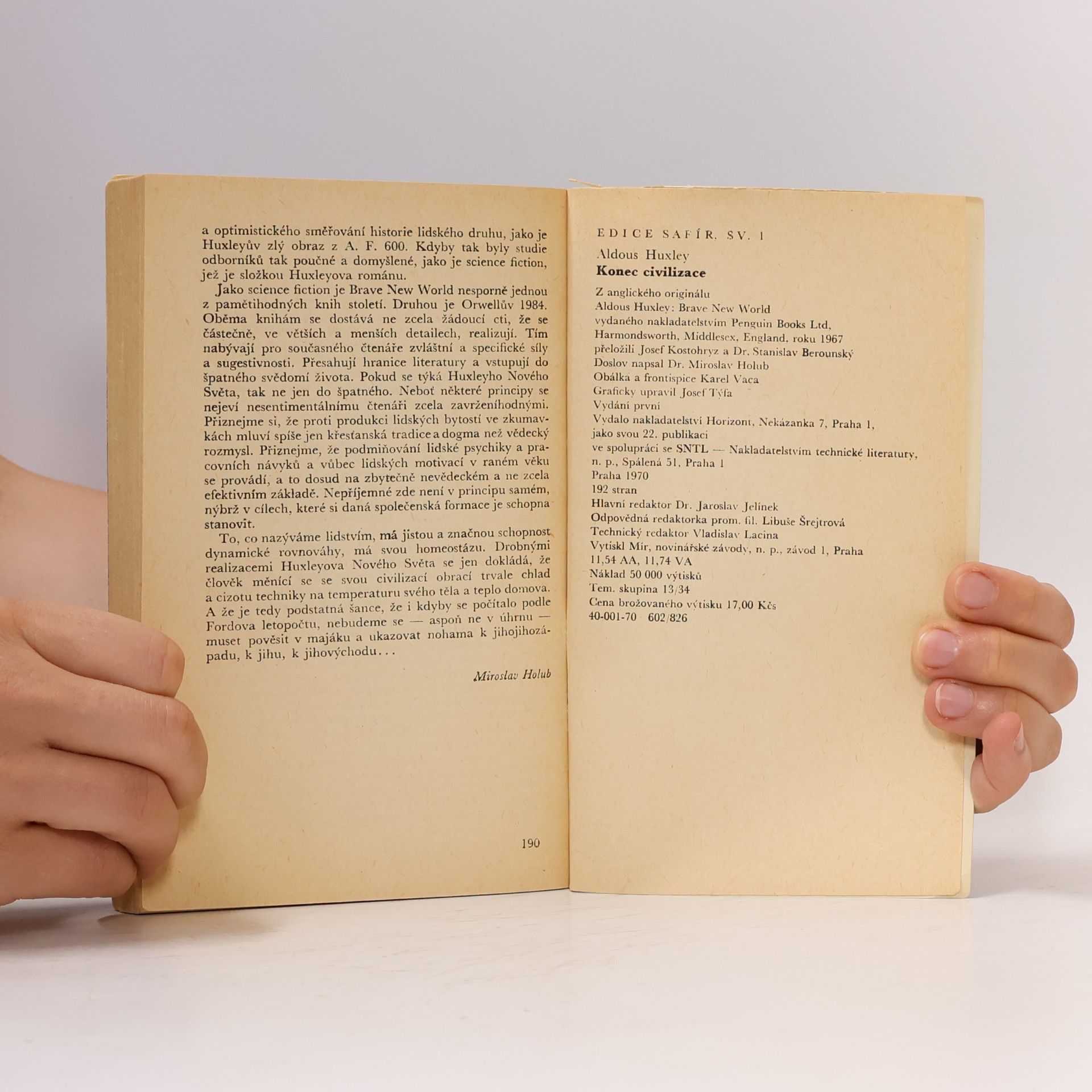 Aldous Huxley Konec civilizace