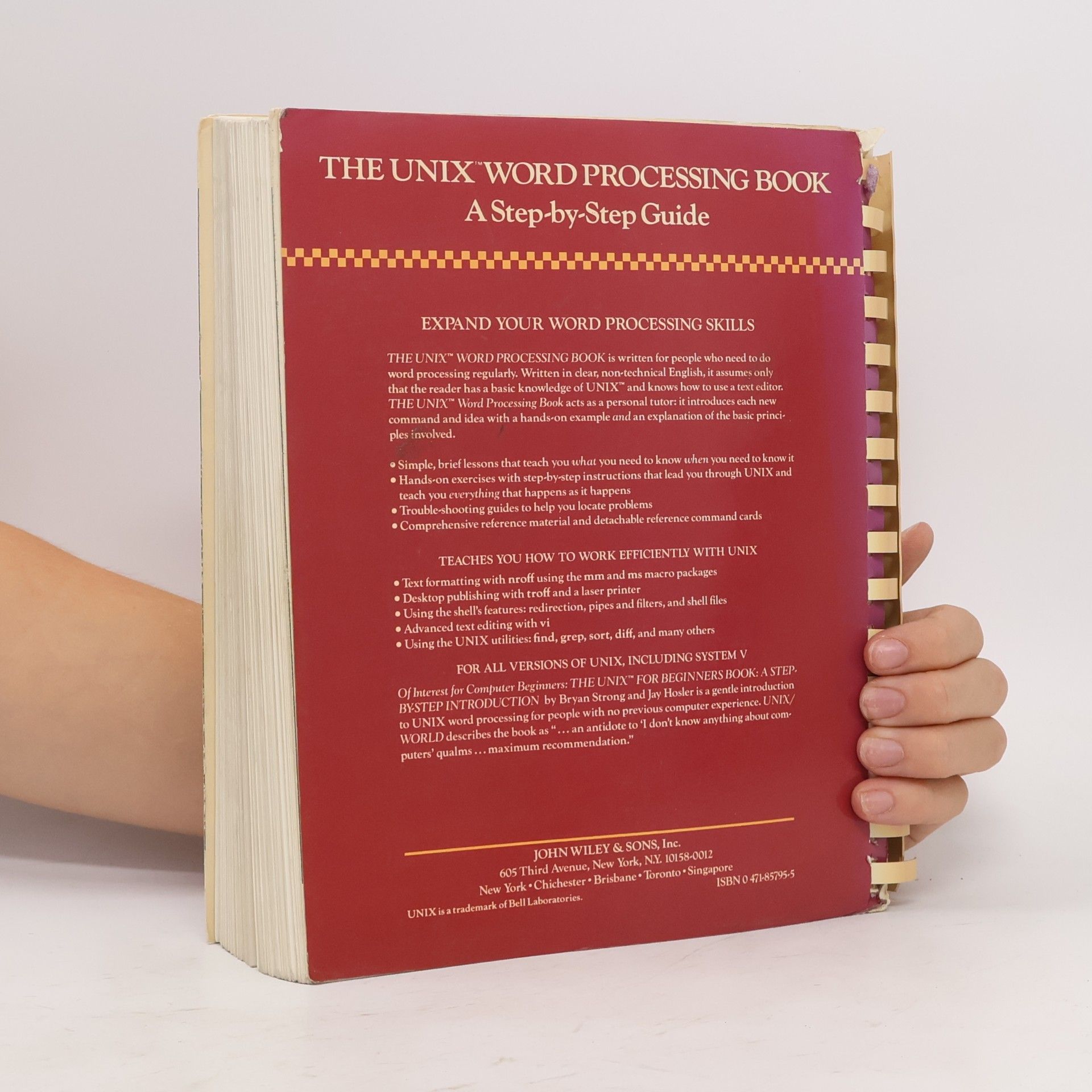 Bryan Strong The UNIX Word Processing Book