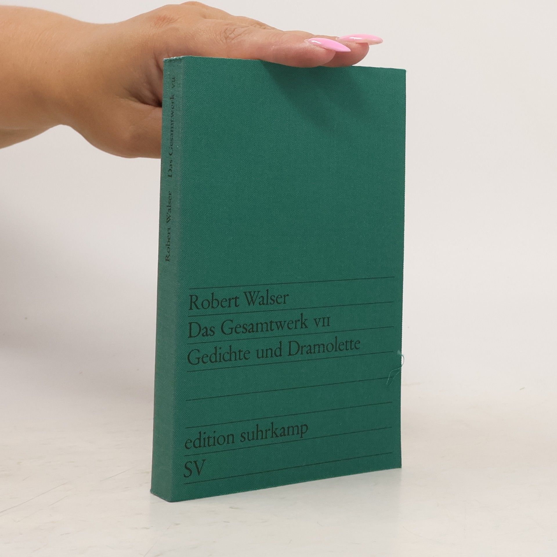Robert Walser Das Gesamtwerk VII.
