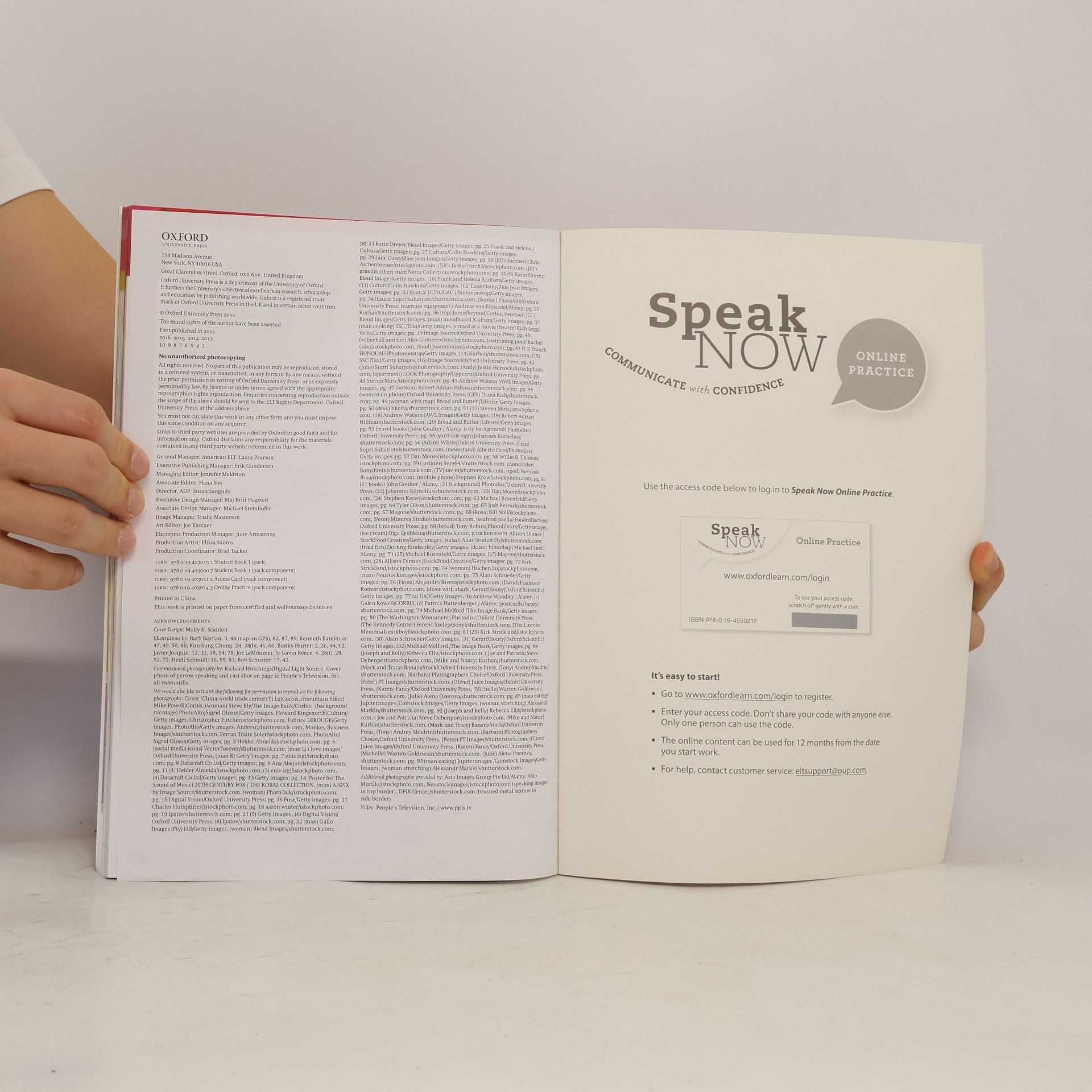 David Bohlke Speak Now 1. Student Book with Online Practice