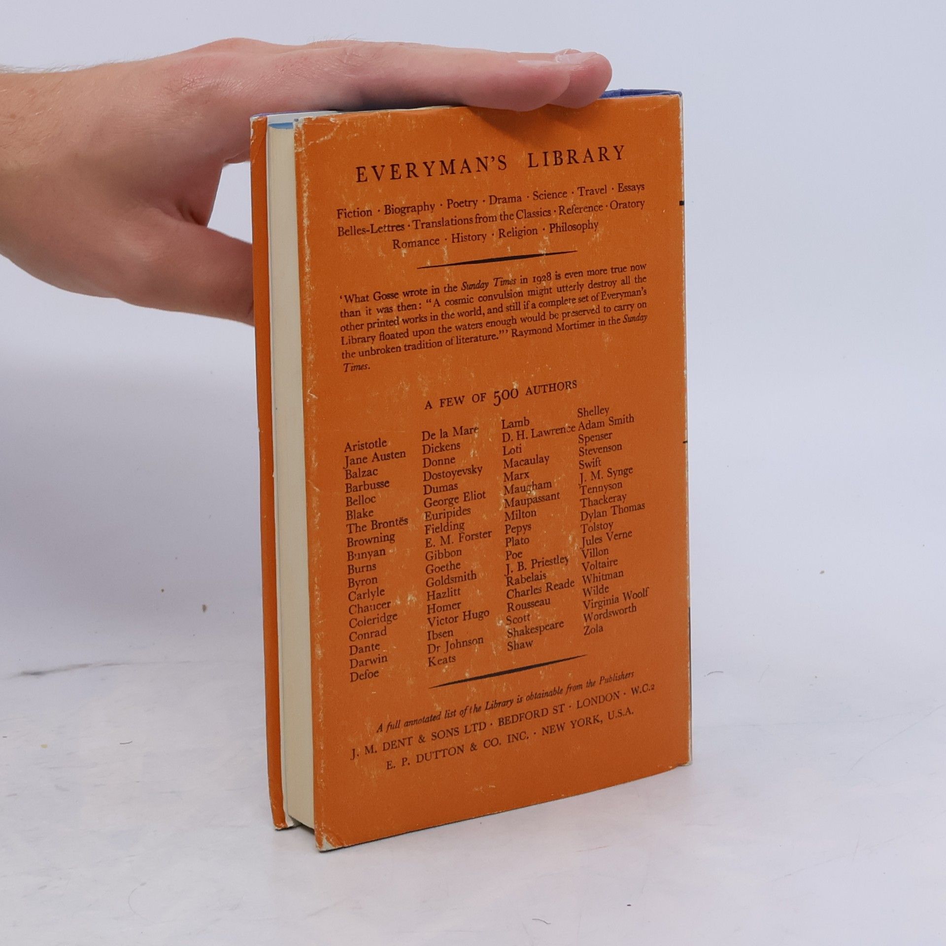 Benedictus de Spinoza Everyman's Library - 481: Ethics